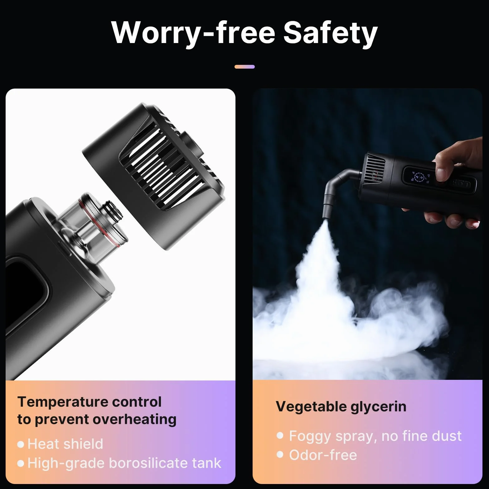 ULANZI FM01 FILMOG Ace - Máquina de humo portátil para fotografía, eventos al aire libre, fiestas, efectos de escenario, bodas, R001