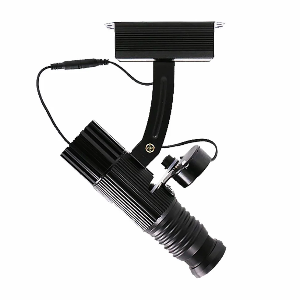 15W LED Logo GOBO Proyector Luz Manual Lámpara De Proyección Giratoria/Estática para Tienda Boda Navidad Restaurante Evento Carteles Publicitarios