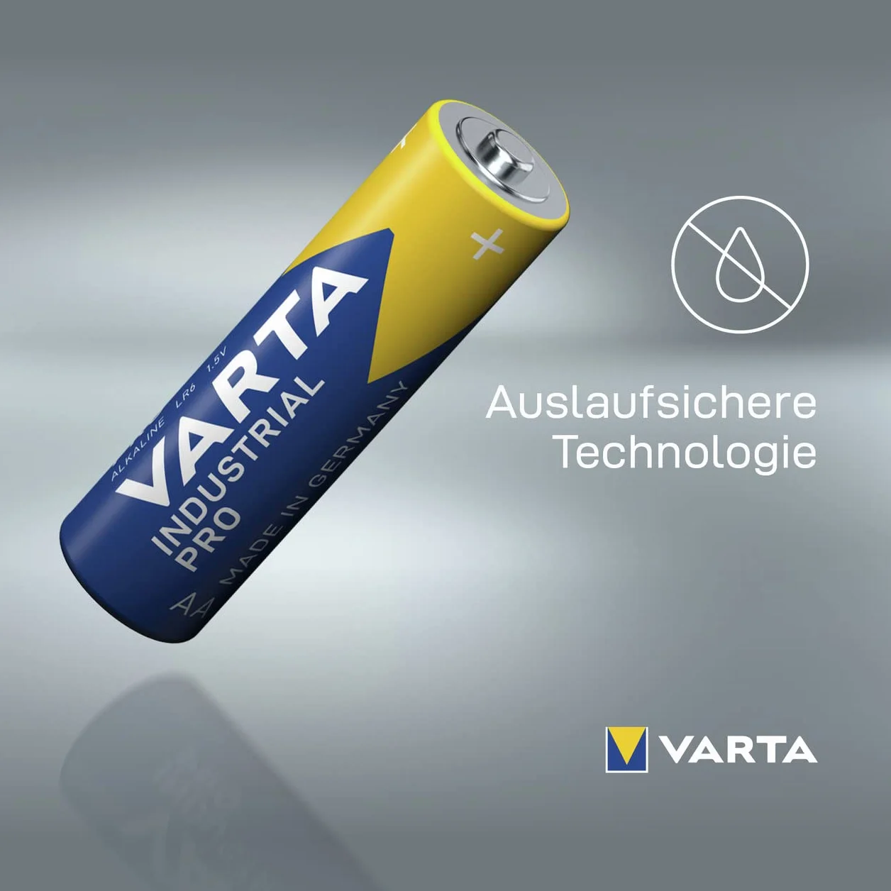 VARTA Pilas AA, paquete de 40, Industrial Pro, Baterías Alcalinas, 1,5V, paquete de almacenamiento de embalaje ecológico, Made in Germany [Exclusivo en Amazon]