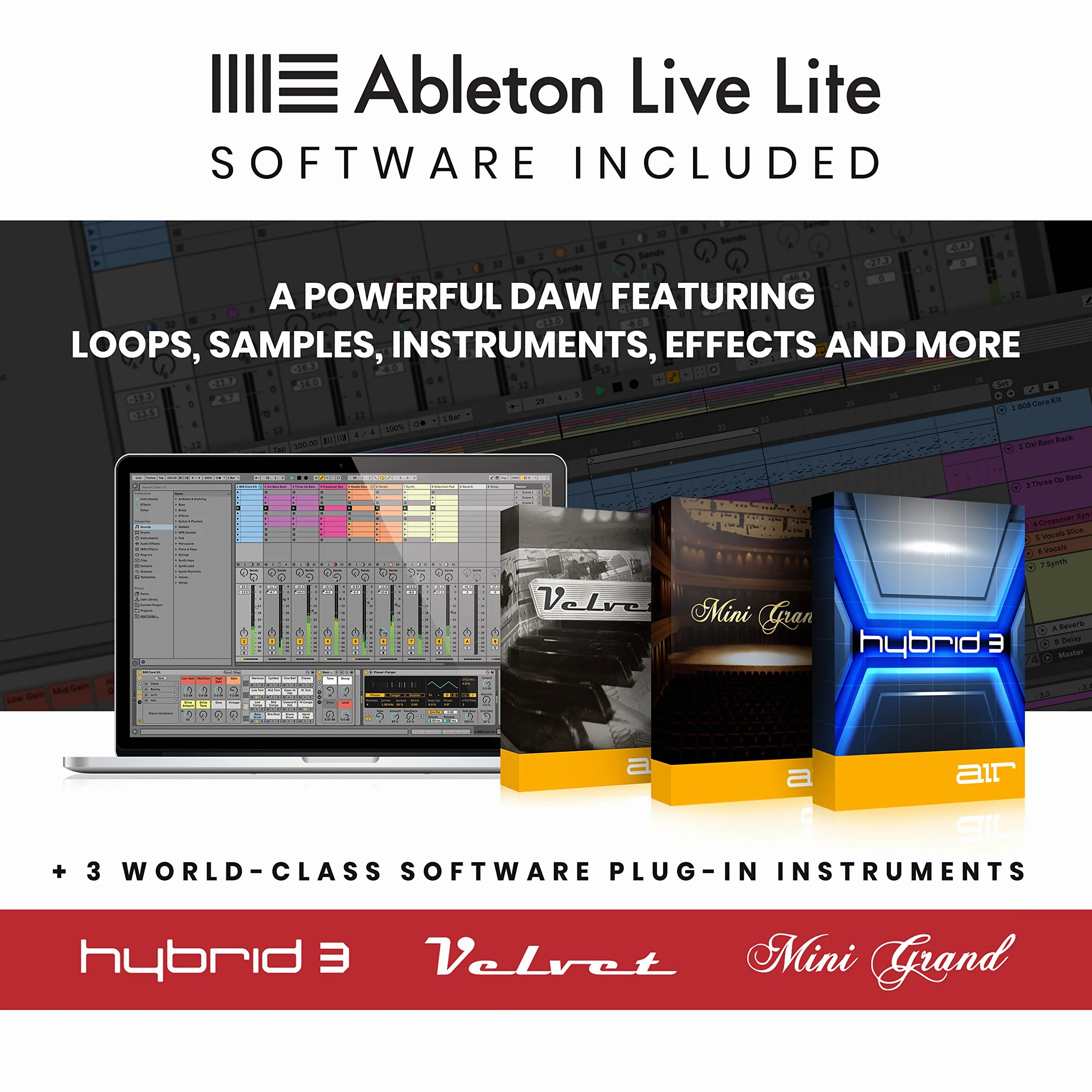 Akai Professional APC Mini MK2 - Controlador MIDI USB para Lanzar Clips con Ableton Live, 64 Pads, Modalidad Nota y Batería, Mesa de Mezclas MIDI