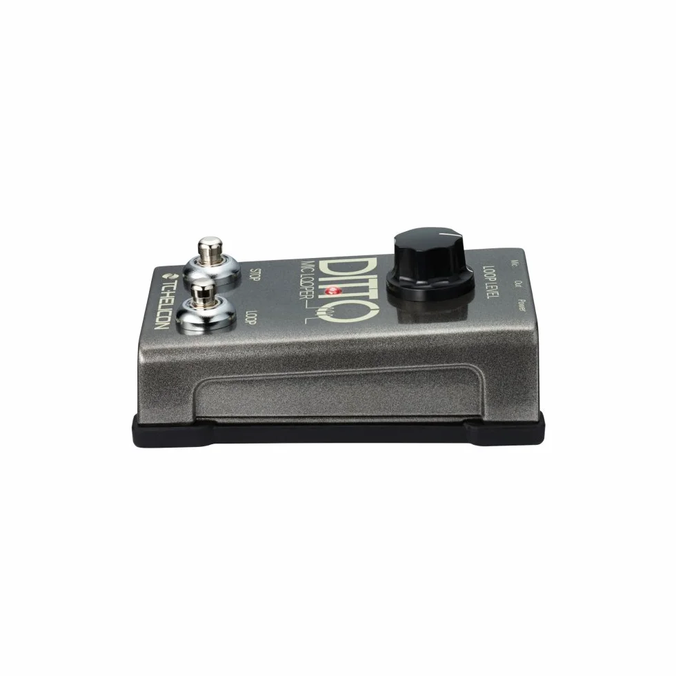 TC Helicon DITTO MIC LOOPER Pedal Looper de dos botones fácil de usar para voces e instrumentos acústicos