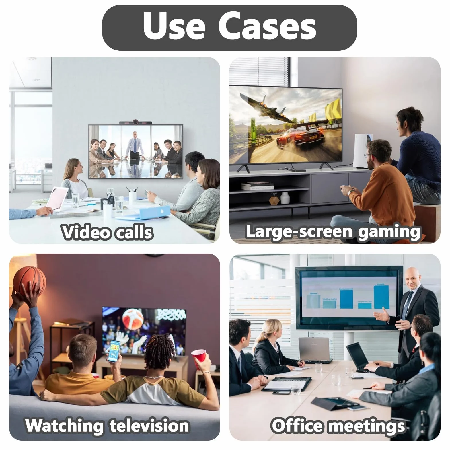 Wireless HDM1 Dongle TV 1080P Wireless Display Adapter HDM1 Bluetooth Stick für 4K Unterstützung Miracast DLNA/Airplay/iOS/Android/Mac/Windows/PC Monitor TV Stick Screen Mirroring