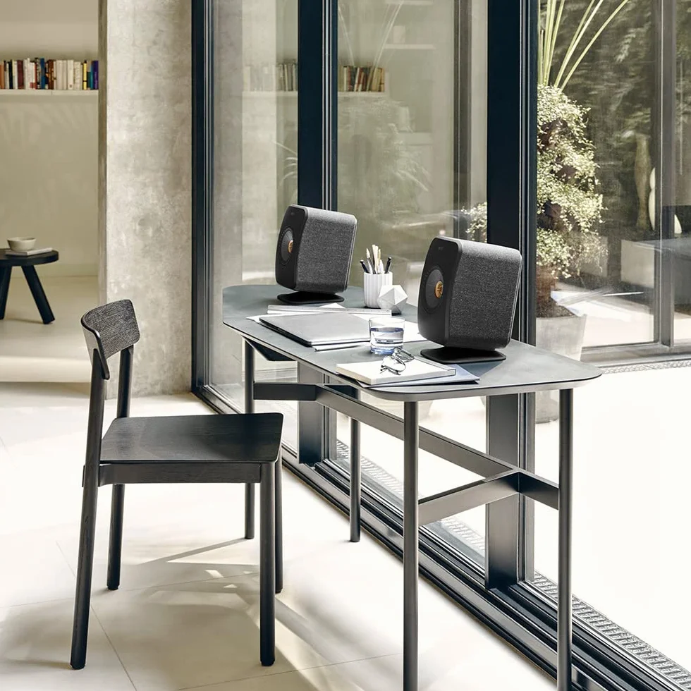 KEF P1 Soporte de Mesa, Negro I Soporte de Mesa para Usar LSX & LSX II