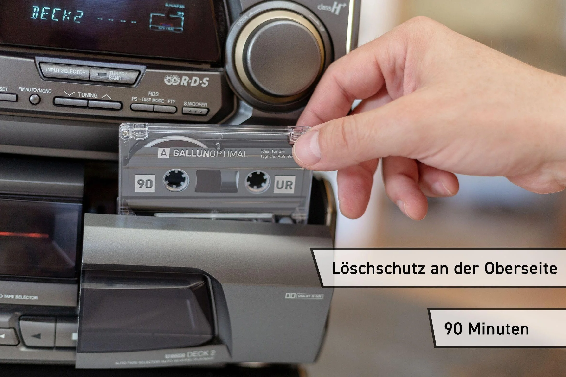UR90 Casetes de Audio 90 min 5 Cartuchos vacíos