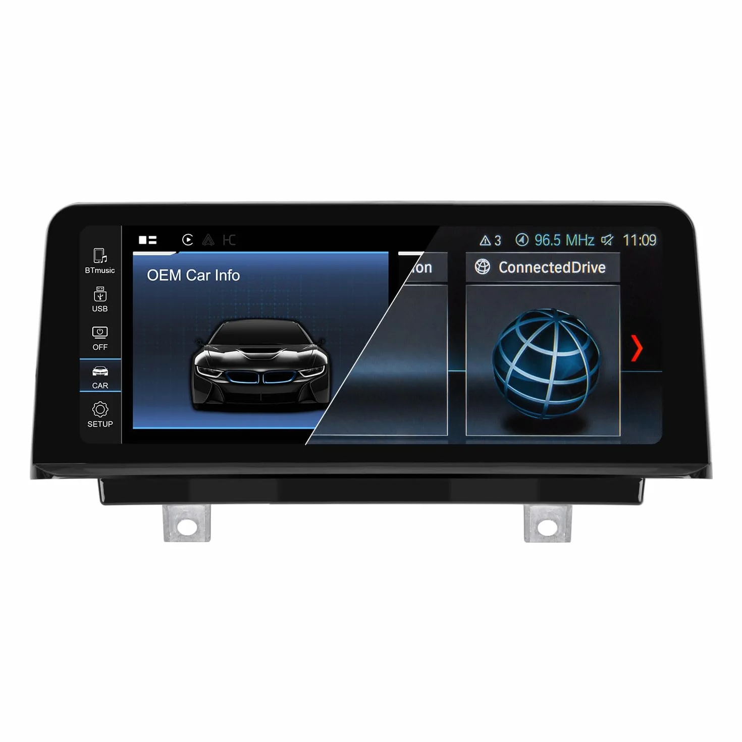 PEMP Pantalla Linux para BMW Serie 3 F30 X1 F48 2017-2019 EVO ID6, Soporte inalámbrico CarPlay Android Auto Uso OEM Bluetooth Llamadas y Música.