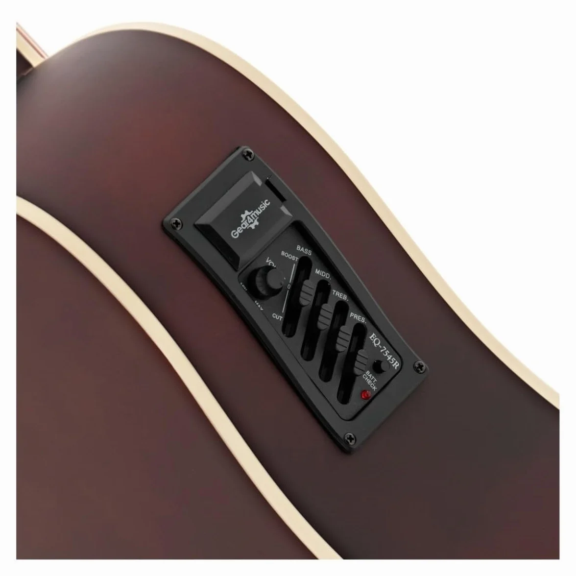 Kit de guitarra electroacústica de 12 cuerdas de Gear4music con afinador Funda de transporte