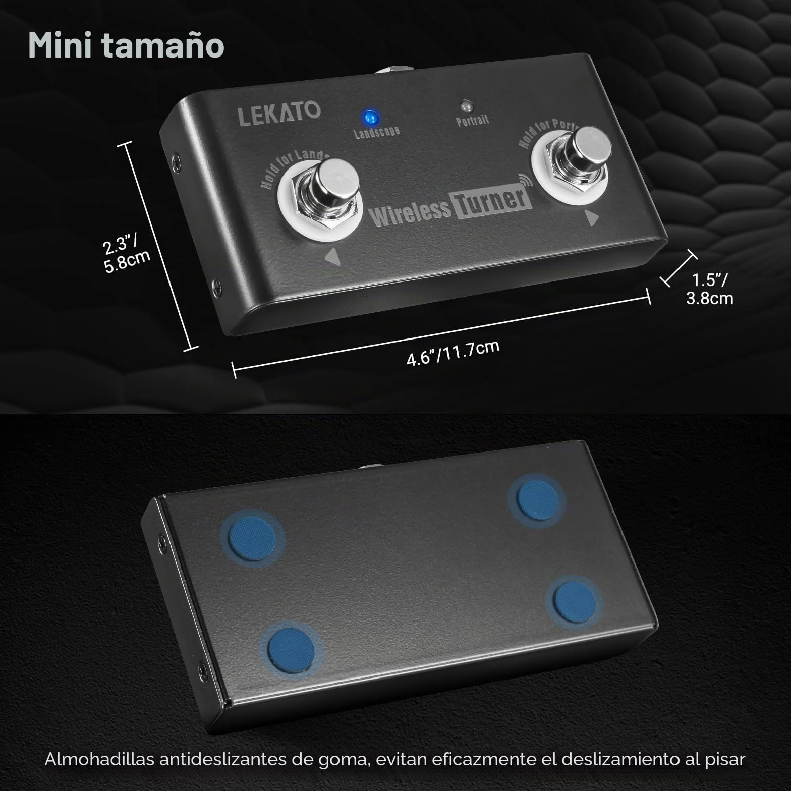 LEKATO Pedal de bucle con control de bucles múltiples y smartphones tabletas con sistema Andriod libera tu mano