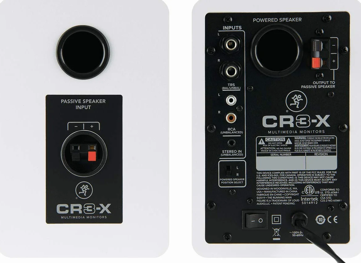 Mackie CR Active 50W 3" Altavoces de Monitorización Activos CR (Pareja) - Blanco Edición Limitada