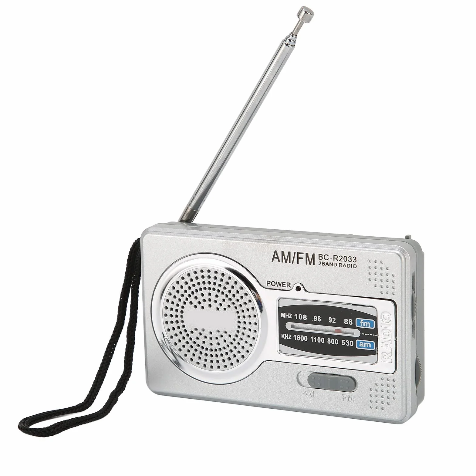 Radio Portátil, Radio de Transistor Am FM Portátil Operada por 2 Pilas AA Pequeña con Conector para Auriculares para Regalos de Ancianos para Viajes Al Aire Libre