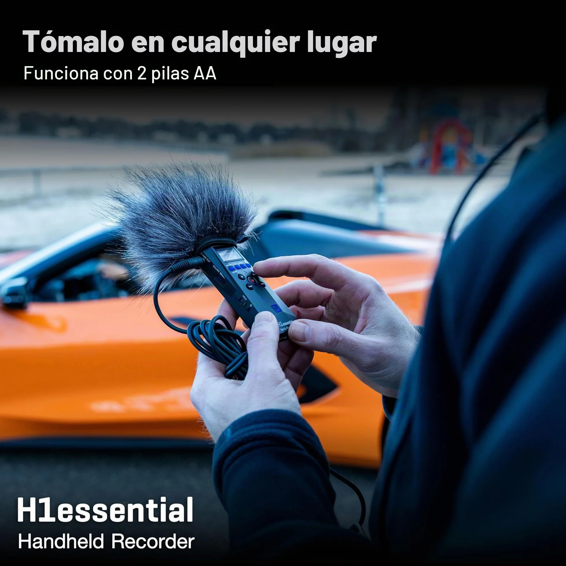 Zoom - H1essential Grabadora dictáfono portátil estéreo a 32-bit con Coma Flotante, accesibilidad, micros X/Y, micrófono USB, para músicos, podcasters, cineastas