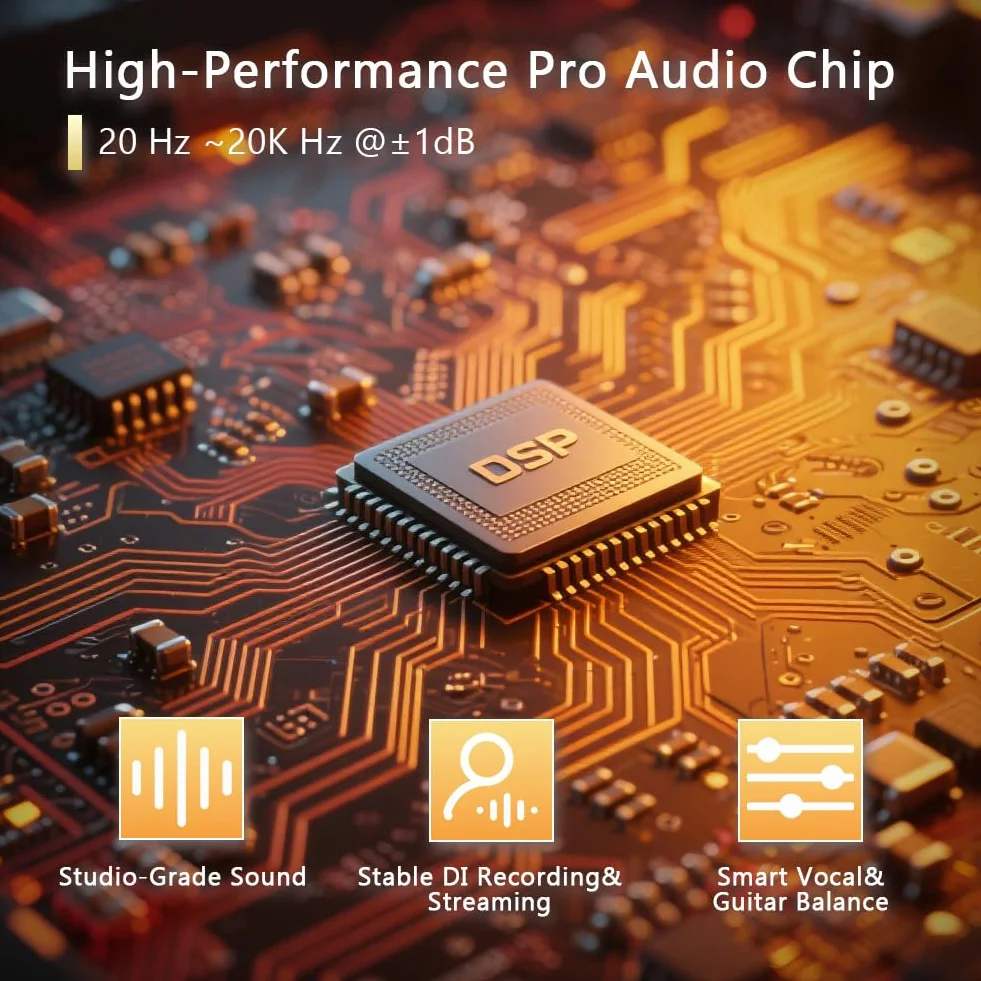 Yuer BA-10Pro - Amplificador de guitarra acústica de 10 W, amplificador portátil de voz y guitarra con retardo digital/efecto reverberación, conector para auriculares/OTG para grabación, práctica