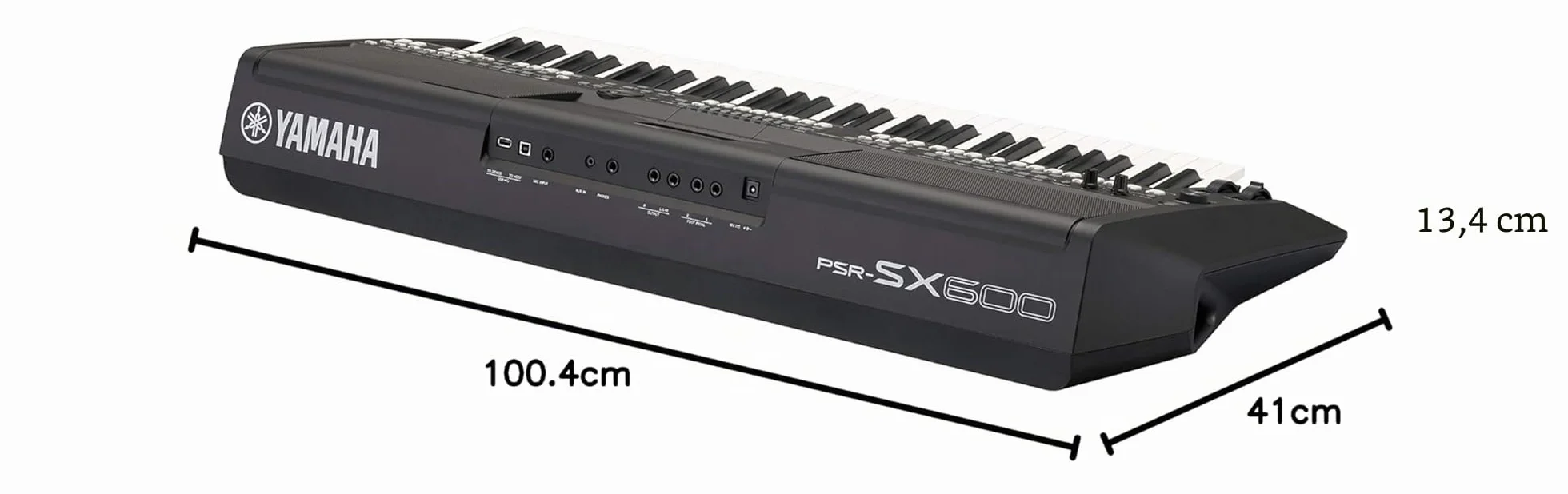 Yamaha PSR-SX600 Digital Keyboard - Teclado digital de calidad para las workstations con 850 voces de instrumentos auténticos y estilos de DJ, 61 teclas sensibles a la pulsación, en negro