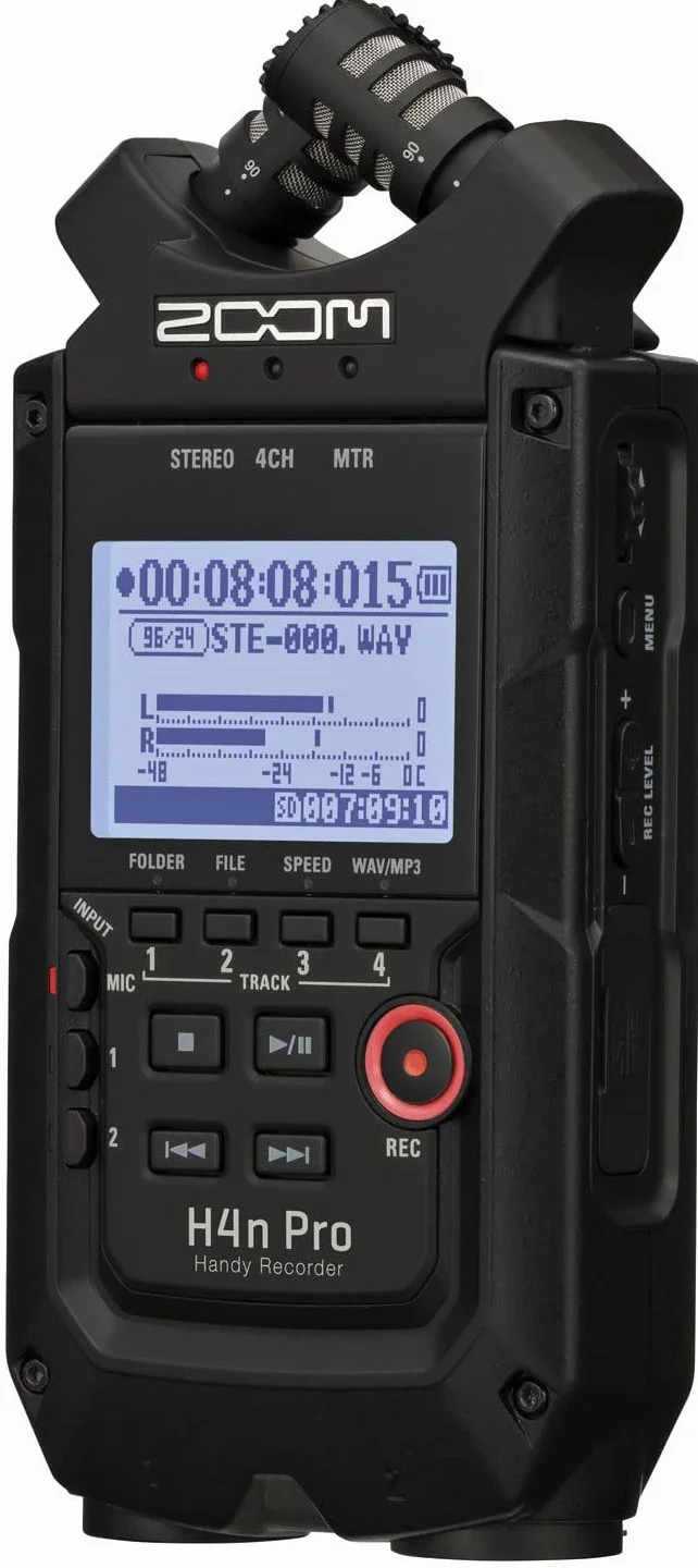 Zoom - H4nPro-BLK - Grabador 4 Pistas - interfaze USB - Color Negro