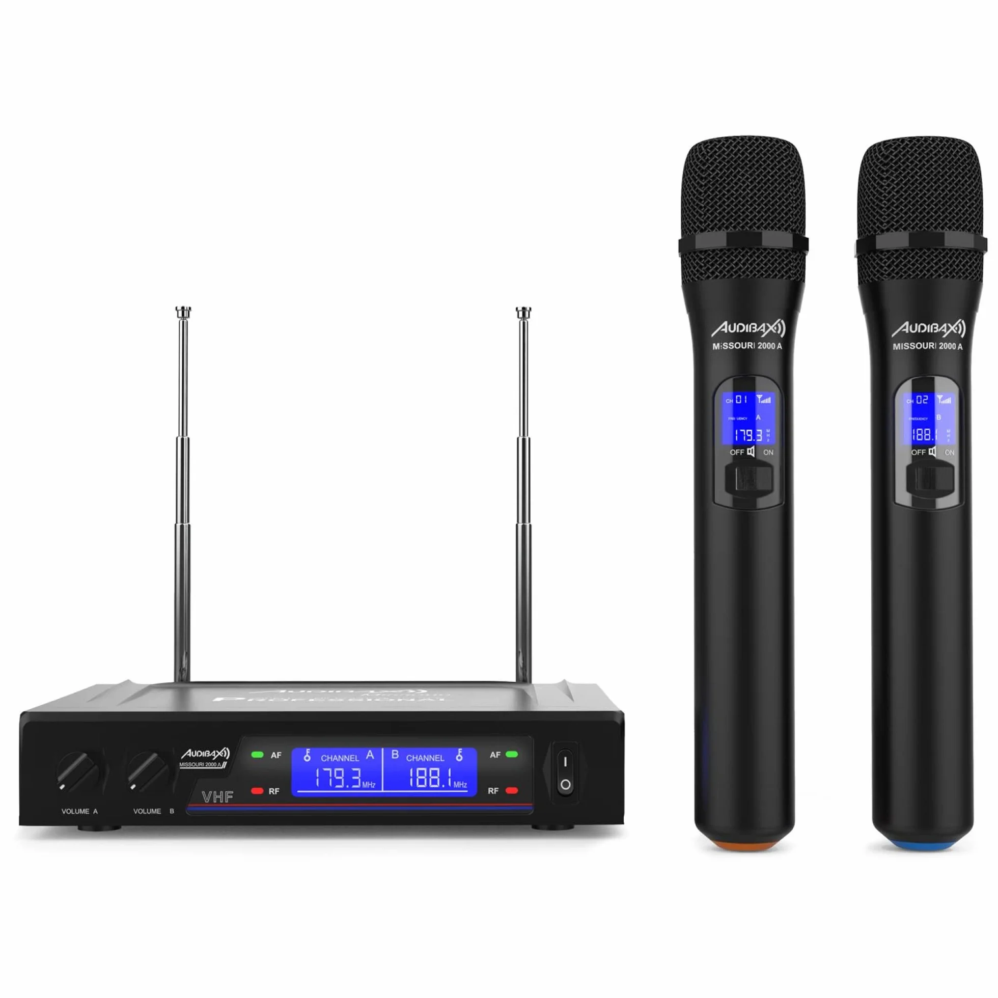Audibax Missouri 2000 Microfono Inalambrico Mano VHF Rango A