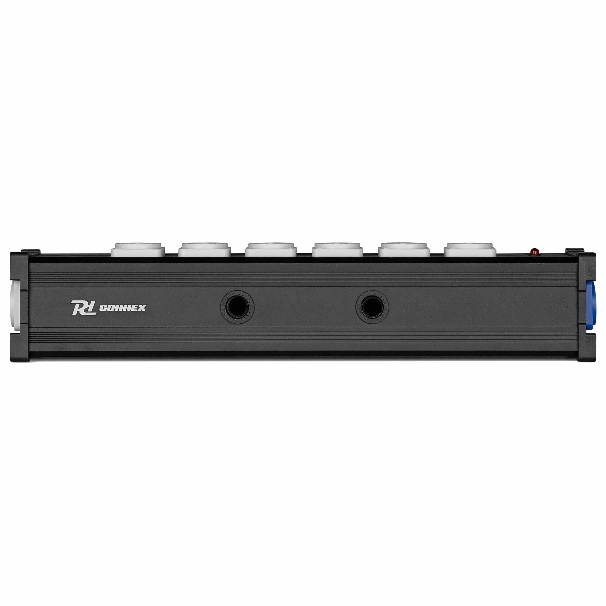 Power Dynamics Connex PSB27 Divisor PowerCon de 7 vías, solución de distribución de energía, Carcasa de Aluminio Duradera, Sistema Twist-Lock y Montaje en Truss M10, Sistemas de iluminación y Sonido