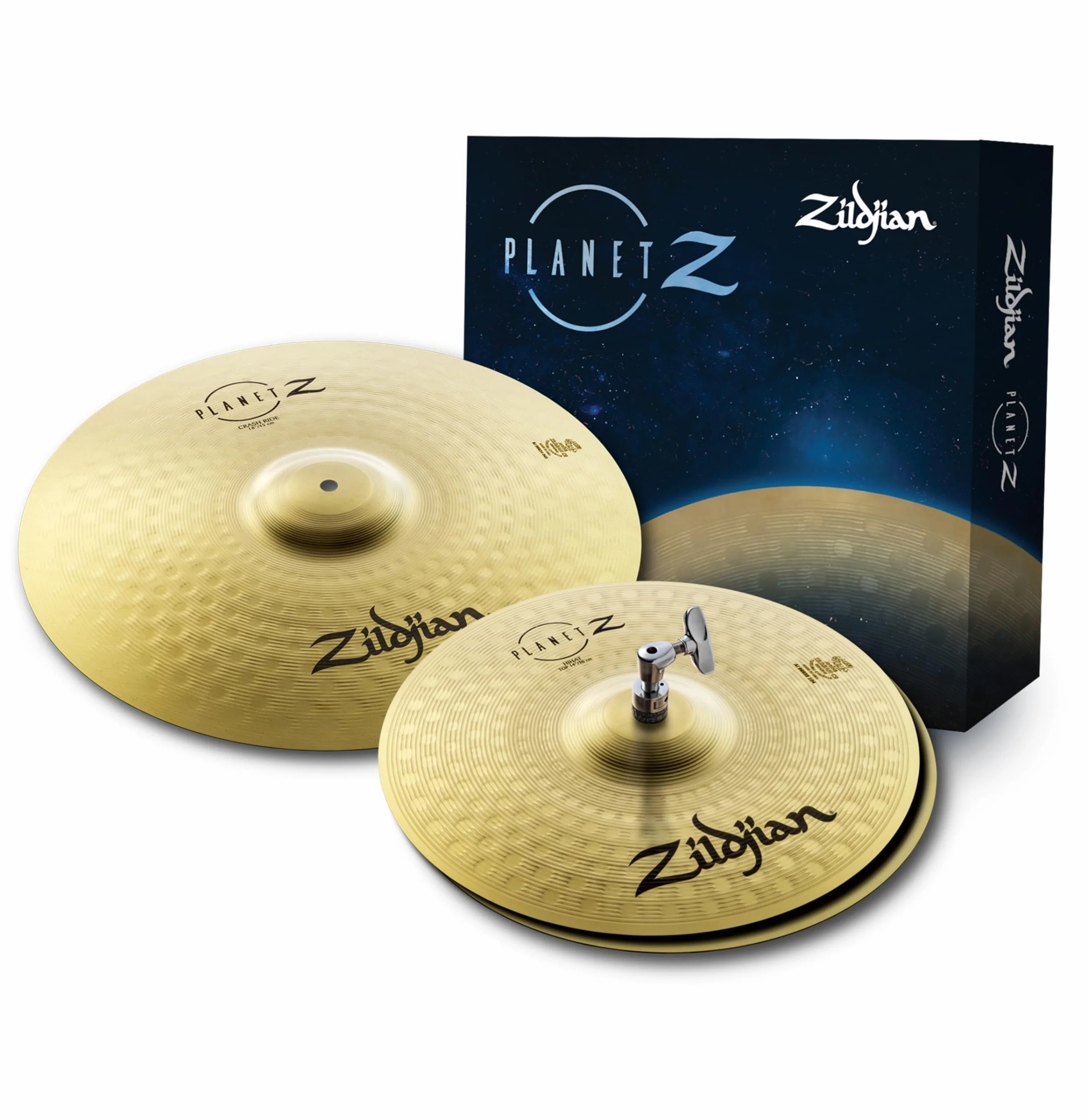 Zildjian ZP1418 Planet Z Series - Juego de Platillos Fundamental - 14"H and 18"C,Nuevo Modelo