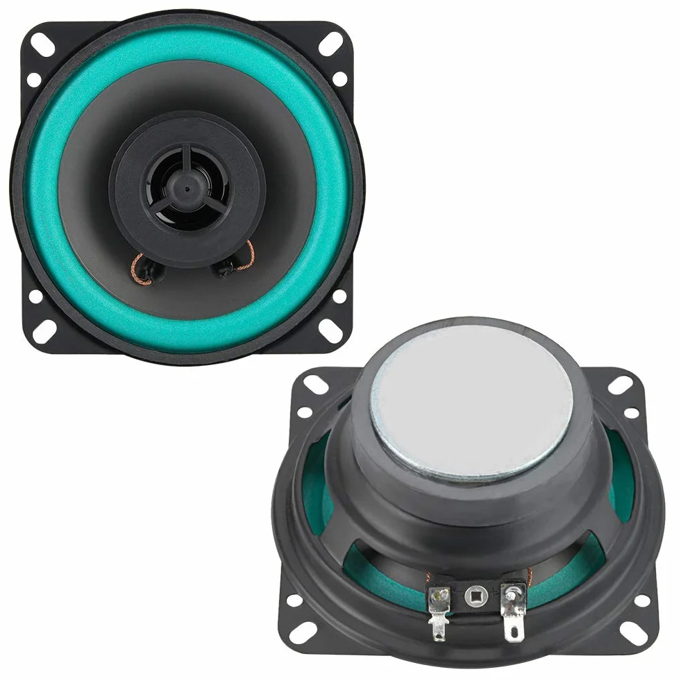 AMONIDA Altavoz de Bocina de Coche de 4 Pulgadas, 100 W, Gran Potencia, Audio para Puerta de Vehículo, Agudos