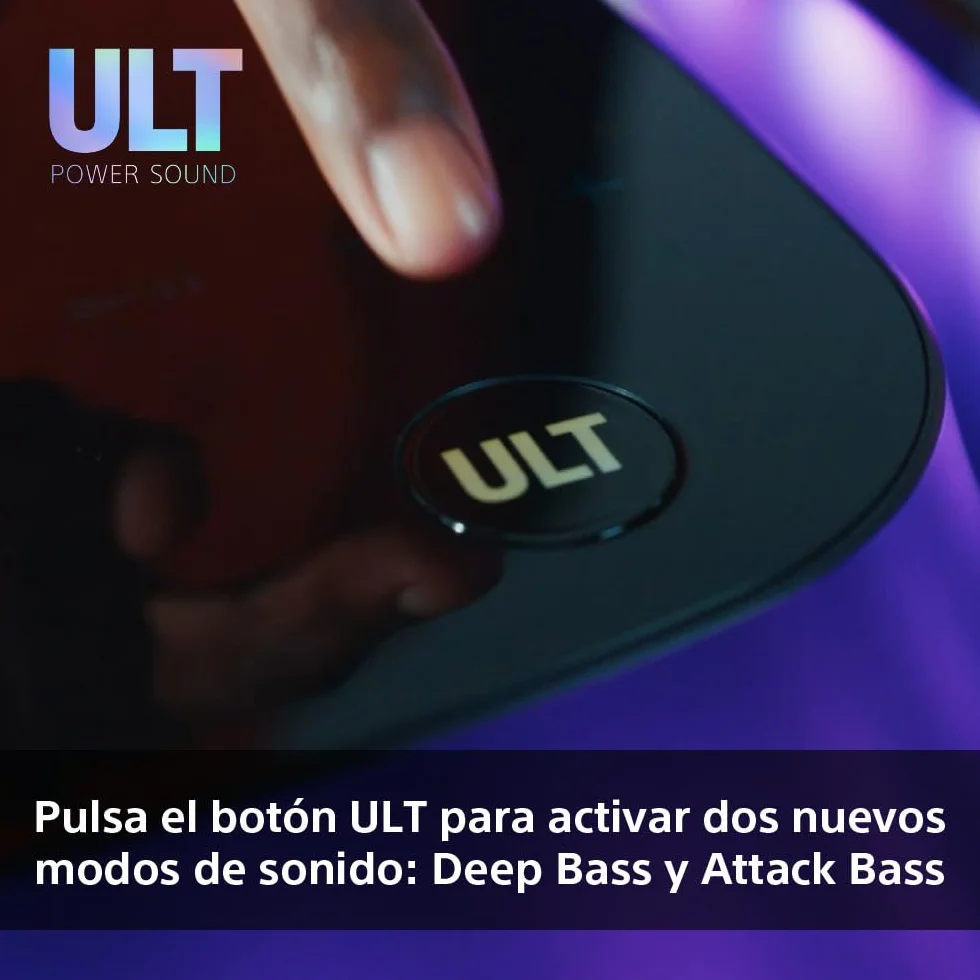Sony ULT TOWER 10, altavoz bluetooth para fiestas con ULT POWER SOUND, Deep Bass, X-Balanced, LED 360, micrófono inalámbrico