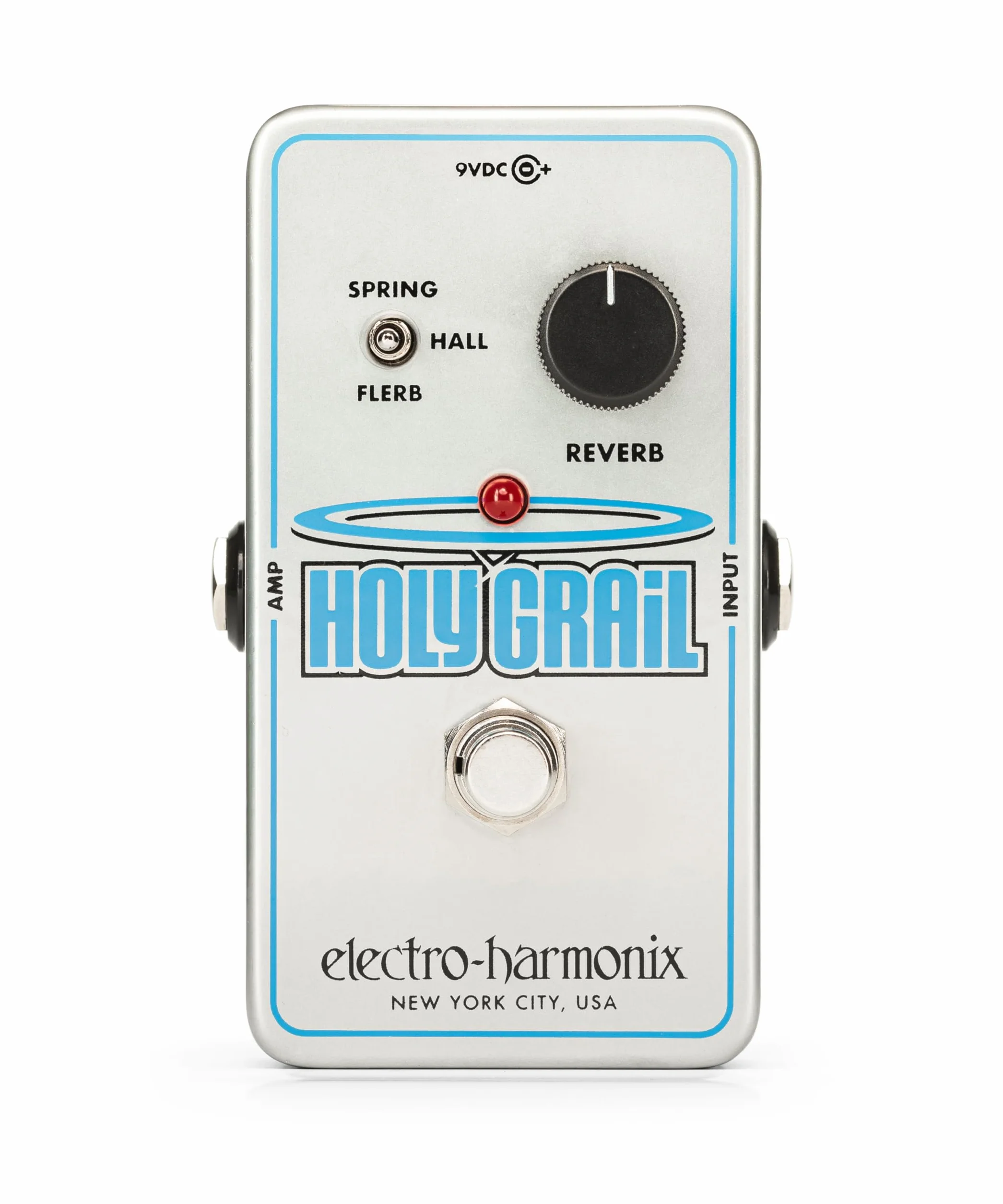 electro-harmonix Holy Grail - Pedal de efecto reverb para guitarra, color plateado