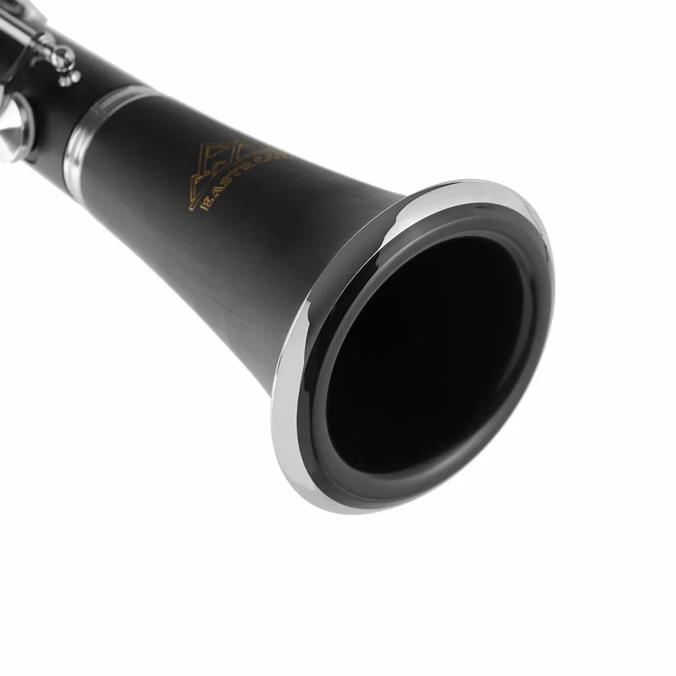 Eastrock clarinete bb Flat 17 Nickel Key Black Suitable for Beginner &Students with 2 barrel hard clarinete box