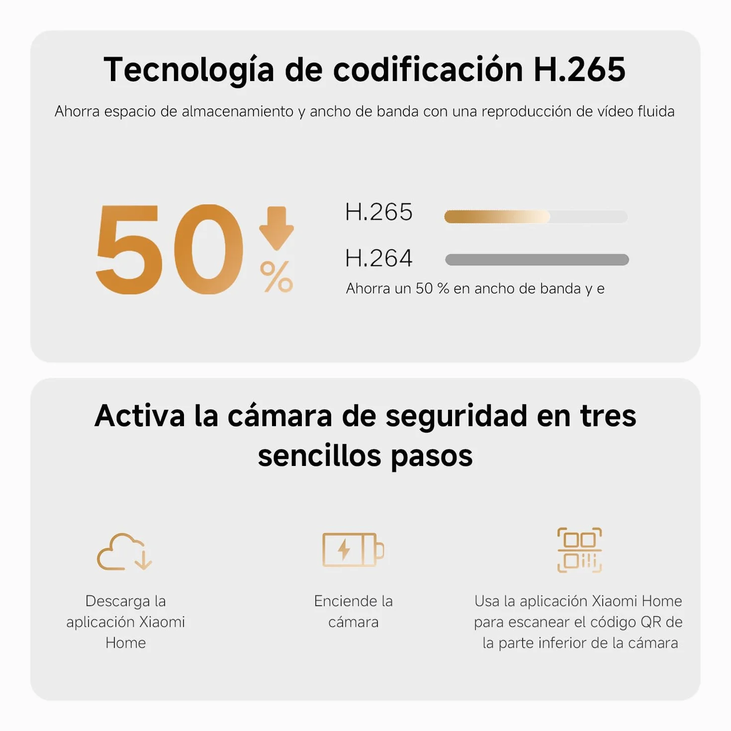 Xiaomi C301 Cámara Vigilancia WiFi Interior 2K 3MP 360° Panorama Detección Personas Audio Bidireccional