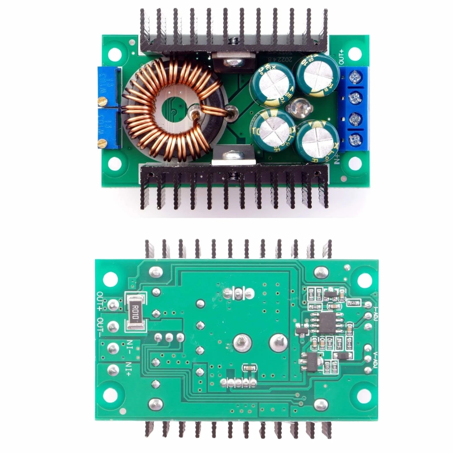 Buck Converter DC-DC Convertidor 7-40V a 1.2-35V Fuente alimentación ajustable 300W Buck Converter 12V 24V Módulo de Potencia