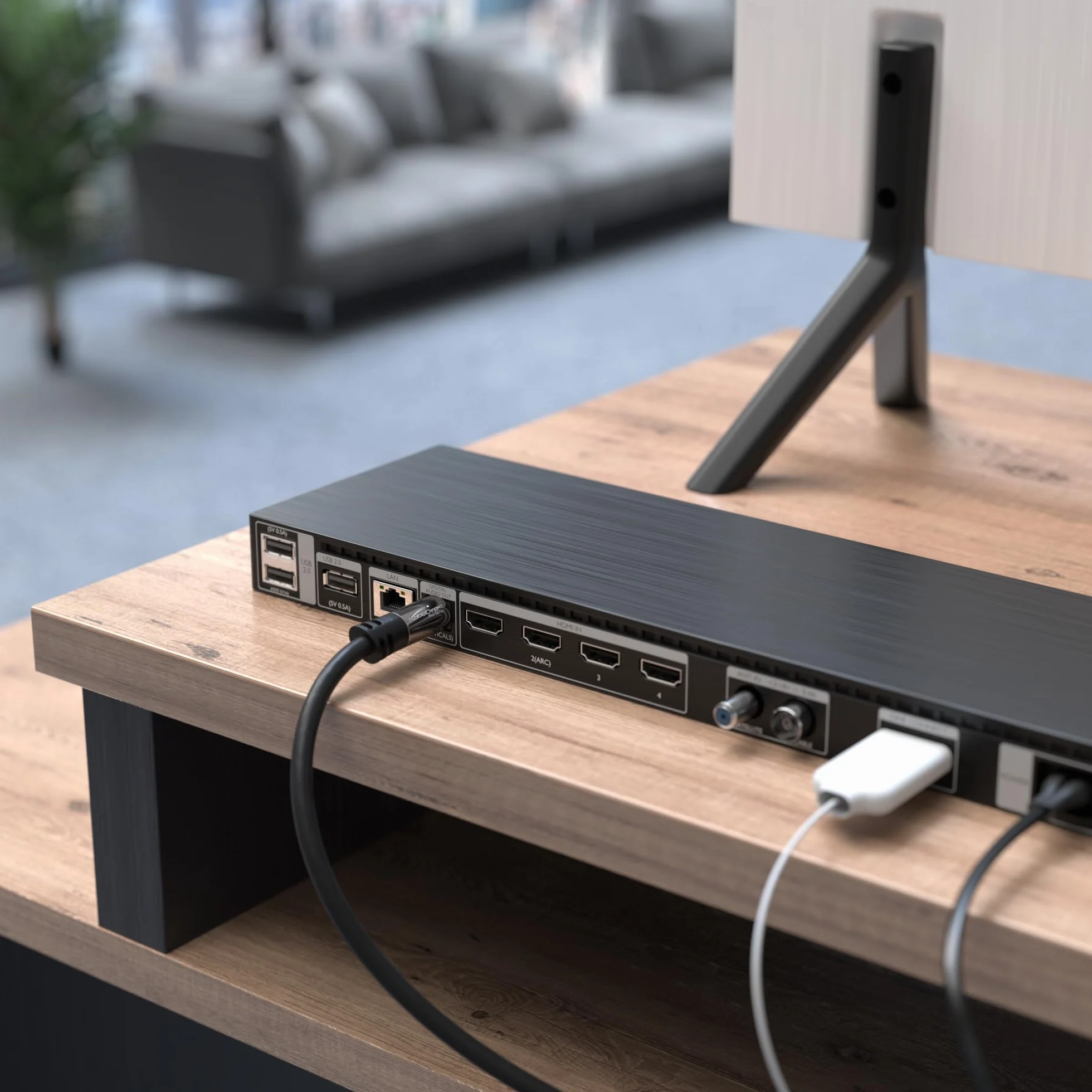 KabelDirekt 1m Kabel Optyczny TOSLINK Audio Dolby Digital DTS Męski-Męski Czarny