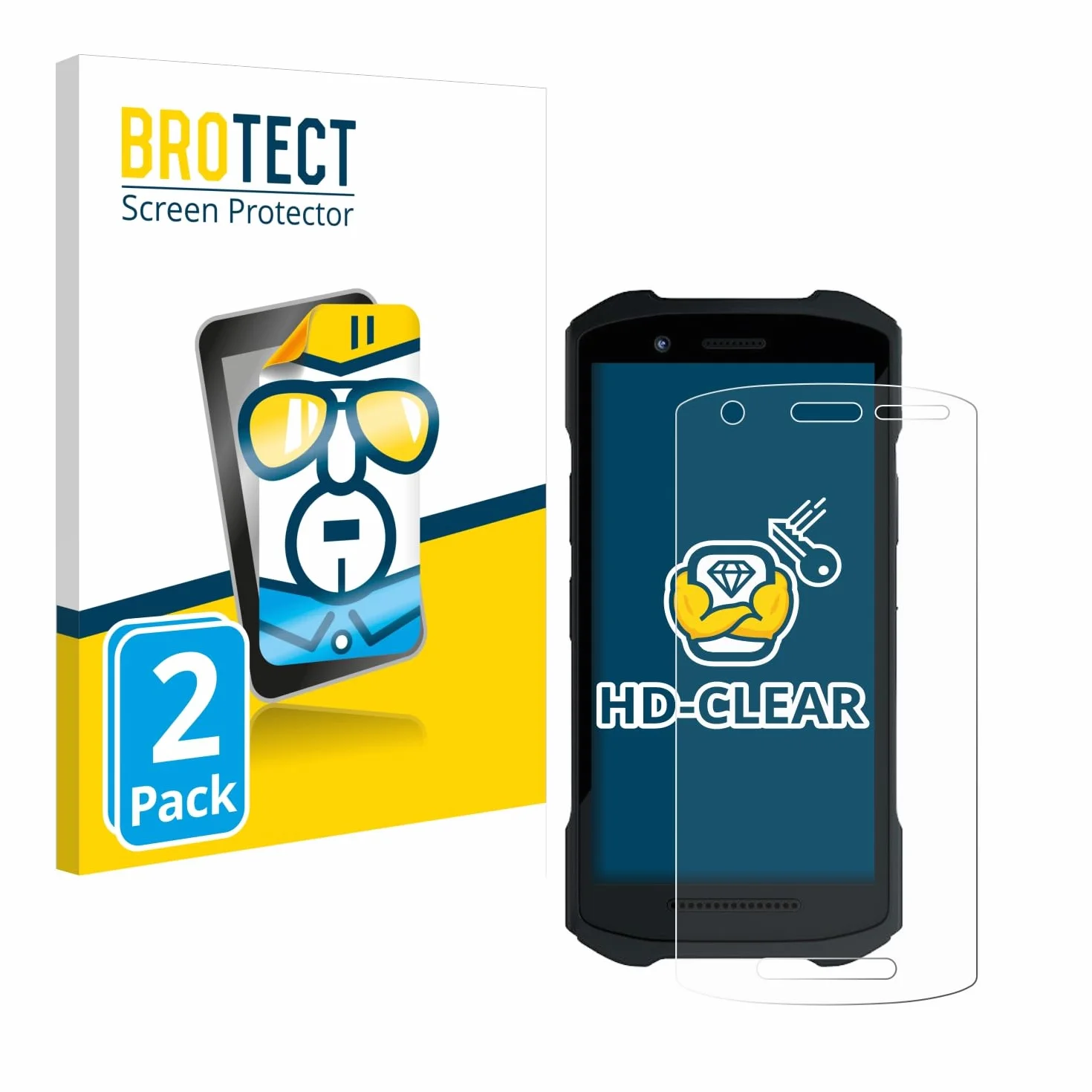 BROTECT Protector Pantalla Zebra TC21 TC26 (2 Unidades) Anti-Huellas