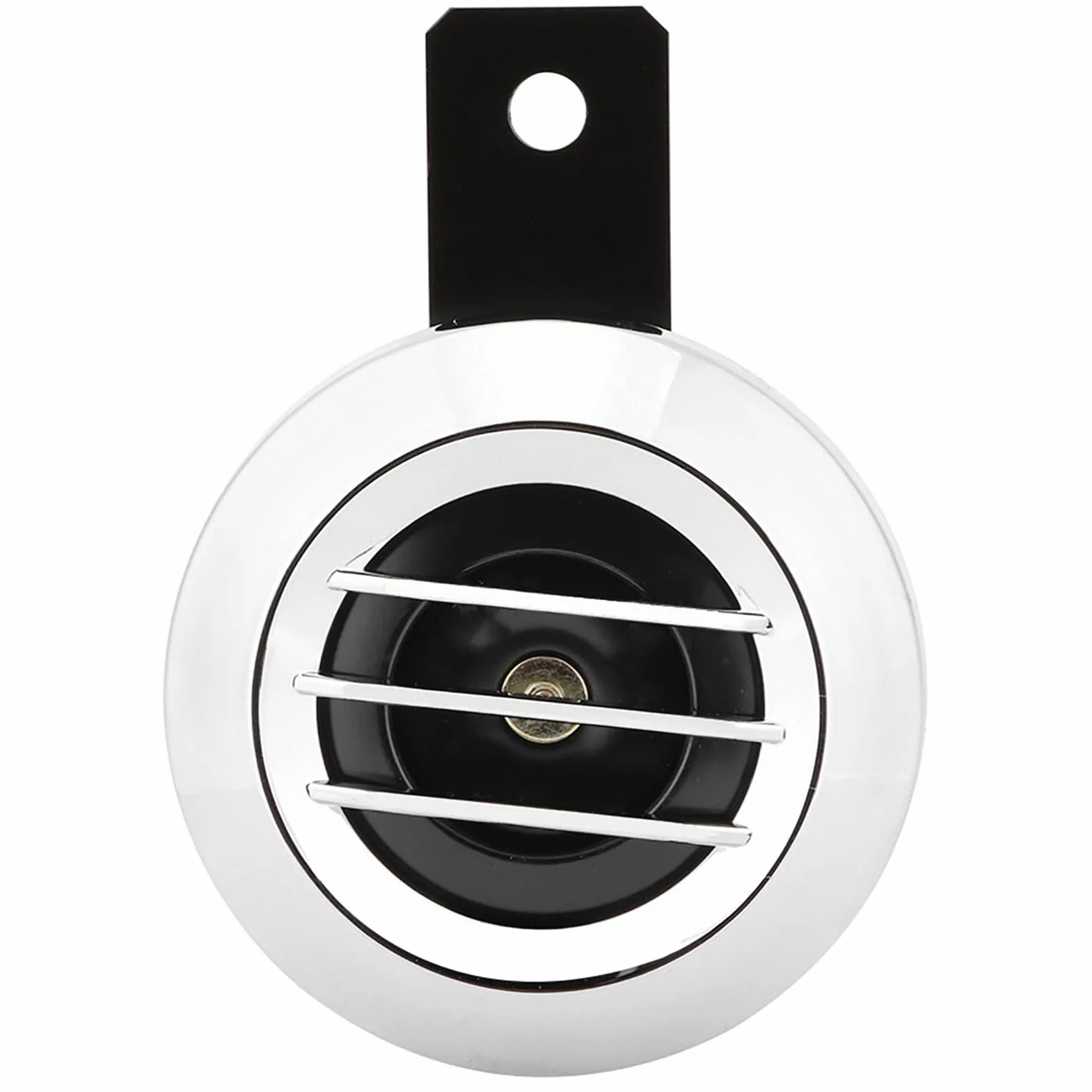 Bocina de Motocicleta, Bocina de Motocicleta, Bocina de Alta Potencia, Sirena de Bocina Eléctrica Universal de 12V 110Db, Altavoz de Bocina Redonda Impermeable