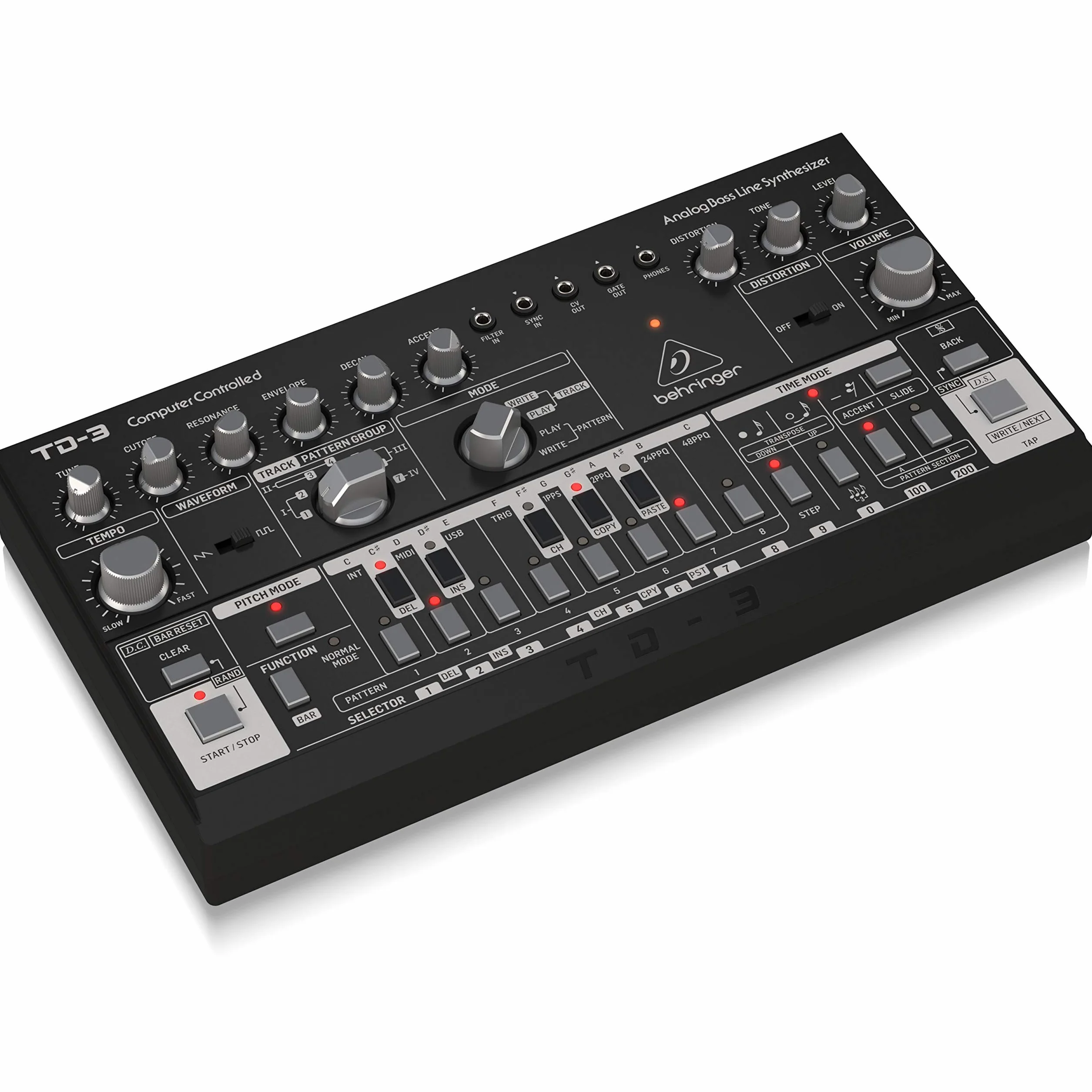 Behringer TD-3-BK, Negro (Black)