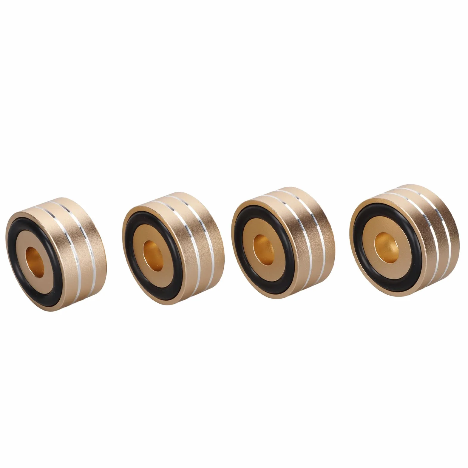 Almohadillas con Púas para Altavoz, 4 Piezas SP4010 Pie de Soporte con Púas para Aislamiento de Altavoz 40x20 Mm Alfombrillas con Púas para Altavoz de de Aleación de Aluminio,