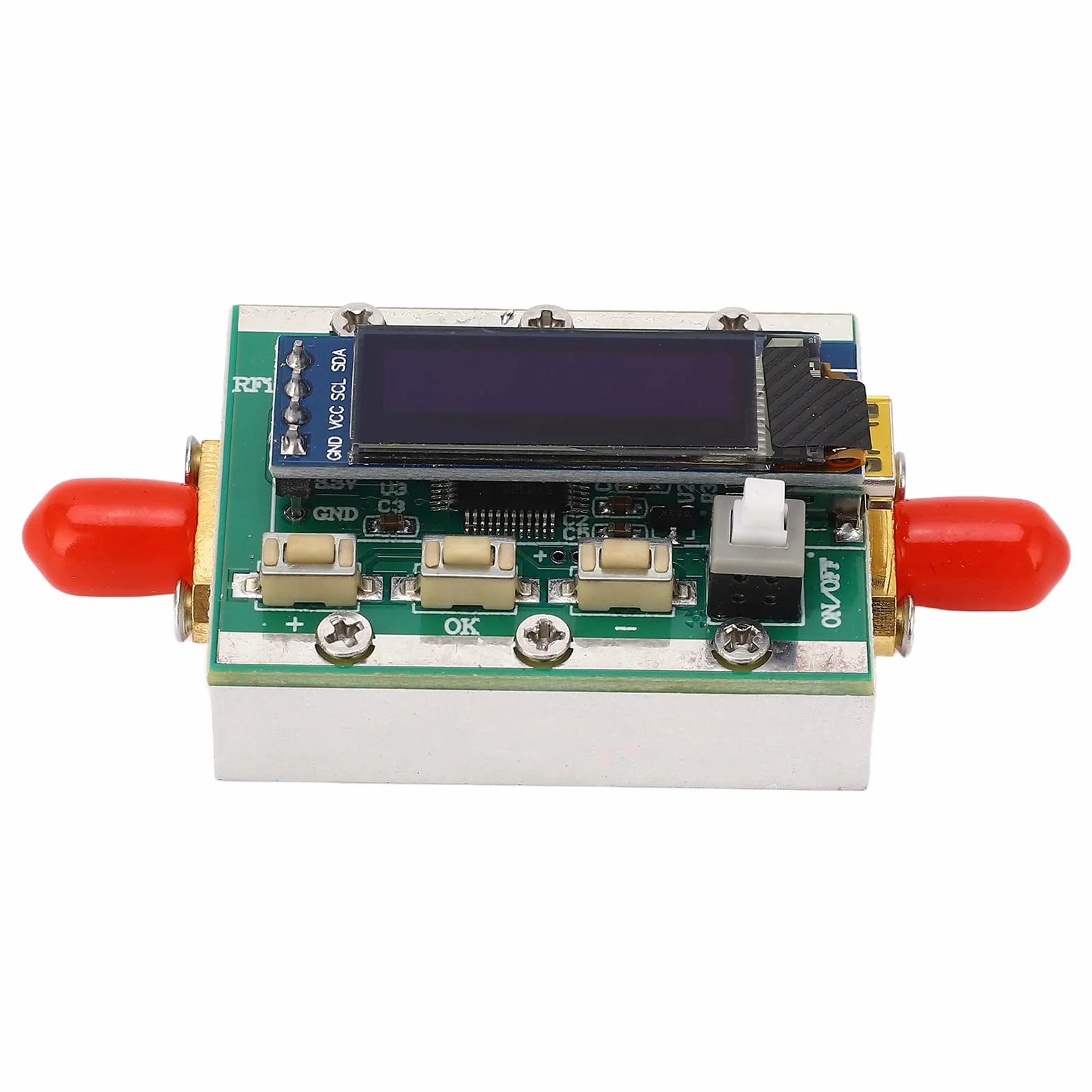 Atenuador Programable RF, Módulo Digital de 1-3800MHz con Atenuación Ajustable de 0-31dB Paso de 1dB, Interfaz RP SMA para Analizador de Espectro de Generador de Señal
