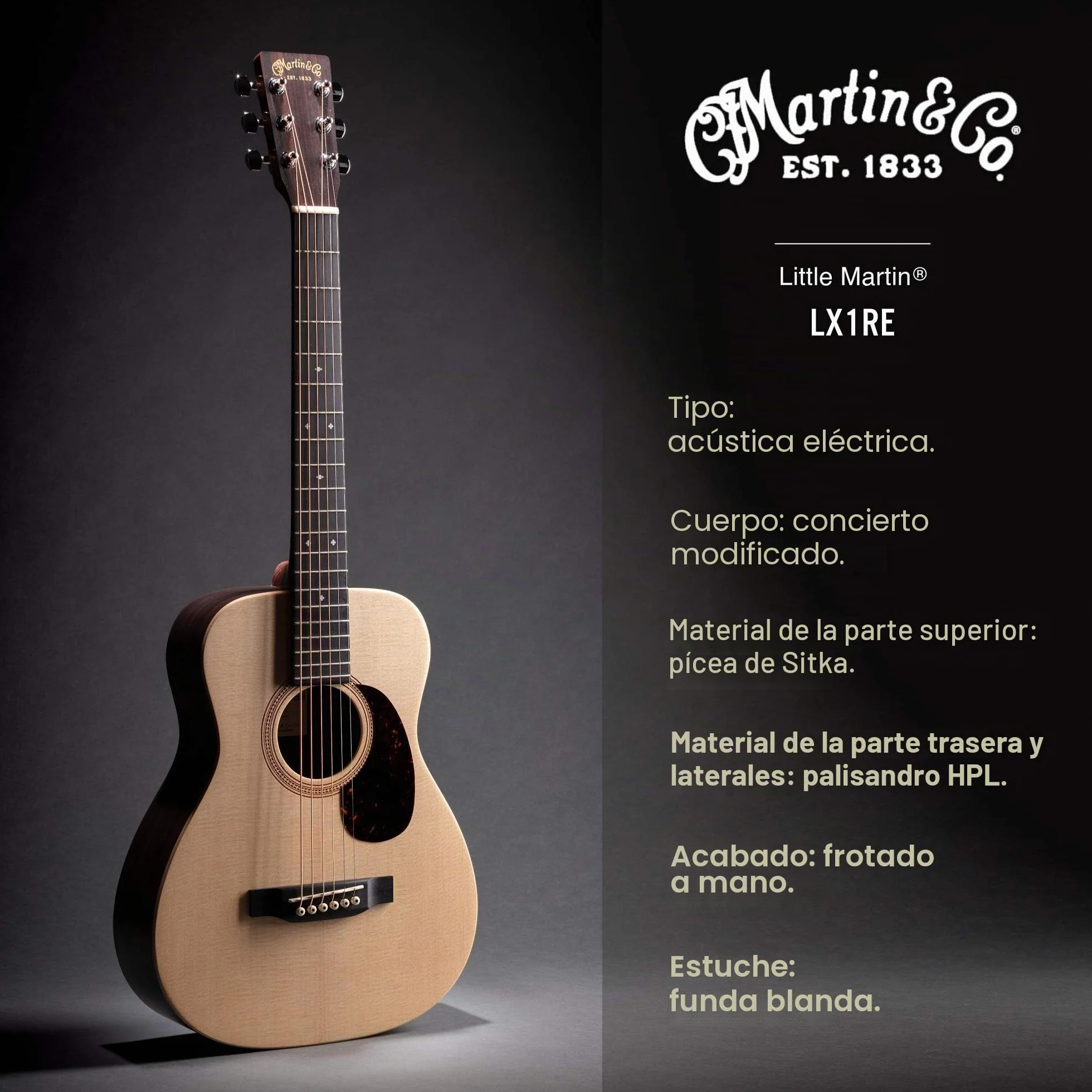 MARTIN LX1RE Guitarra acústica: Guitarra acústica