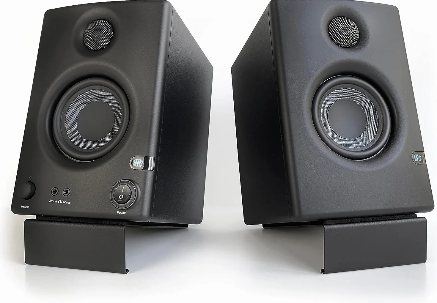 Soporte de Altavoces monitores 100% Metal (Negro)