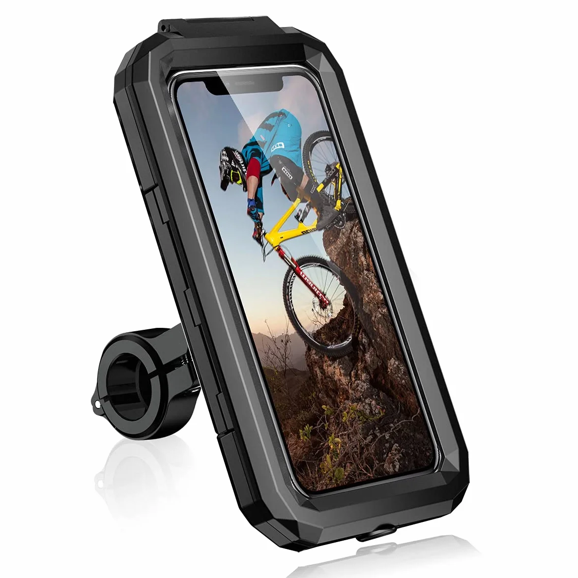 Soporte Móvil Bicicleta Impermeable 360° Anti Vibración para Smartphone 5.5-6.8"