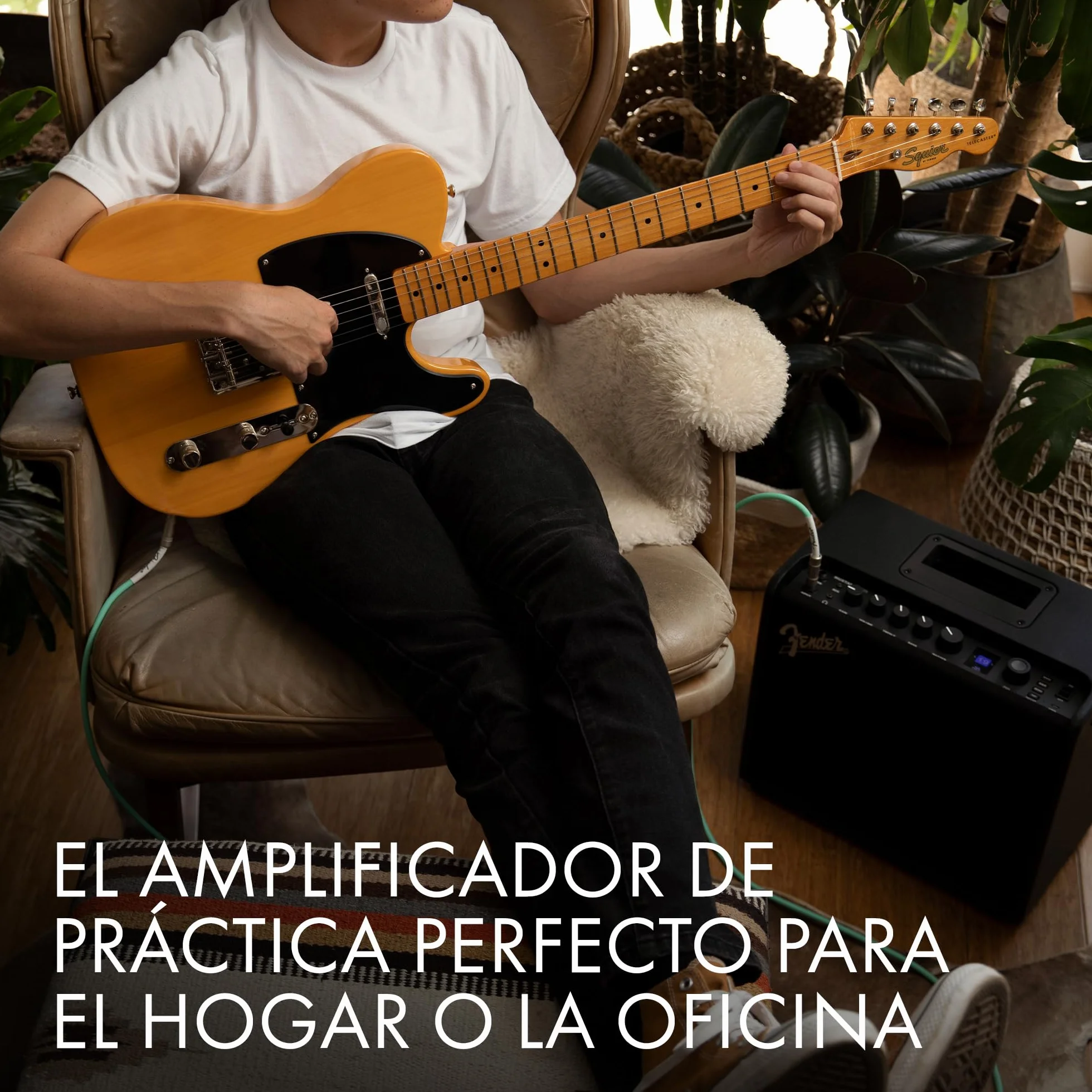 Fender Mustang LT 25, Amplificador Combo para Guitarra Eléctrica, Negro