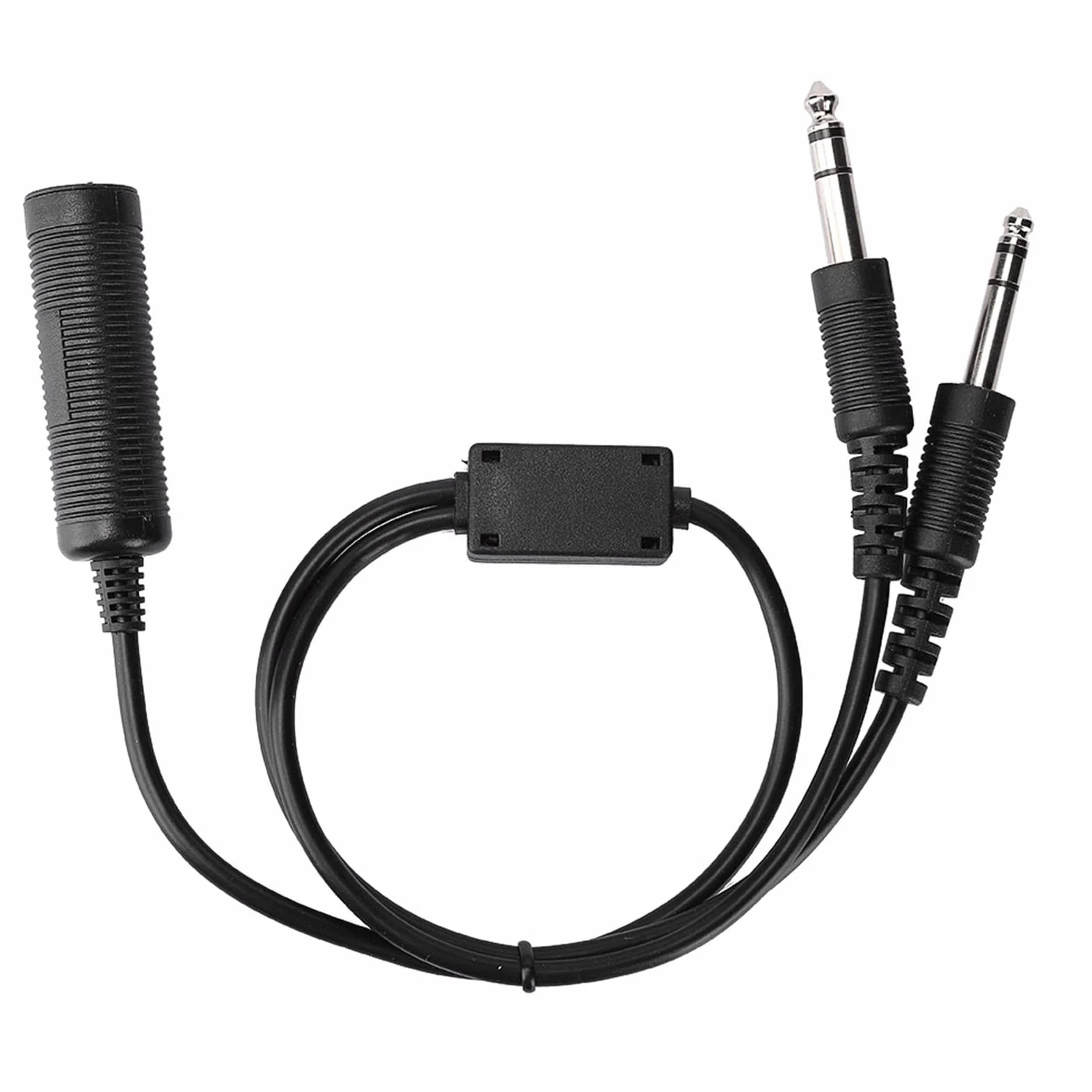 Helicóptero U174 a Dual GA Twin Plug Adaptador para A20 Auricular Avión David Clark Cable Avión Radio Piloto Militar 18253g Adaptador Suministros Adaptador