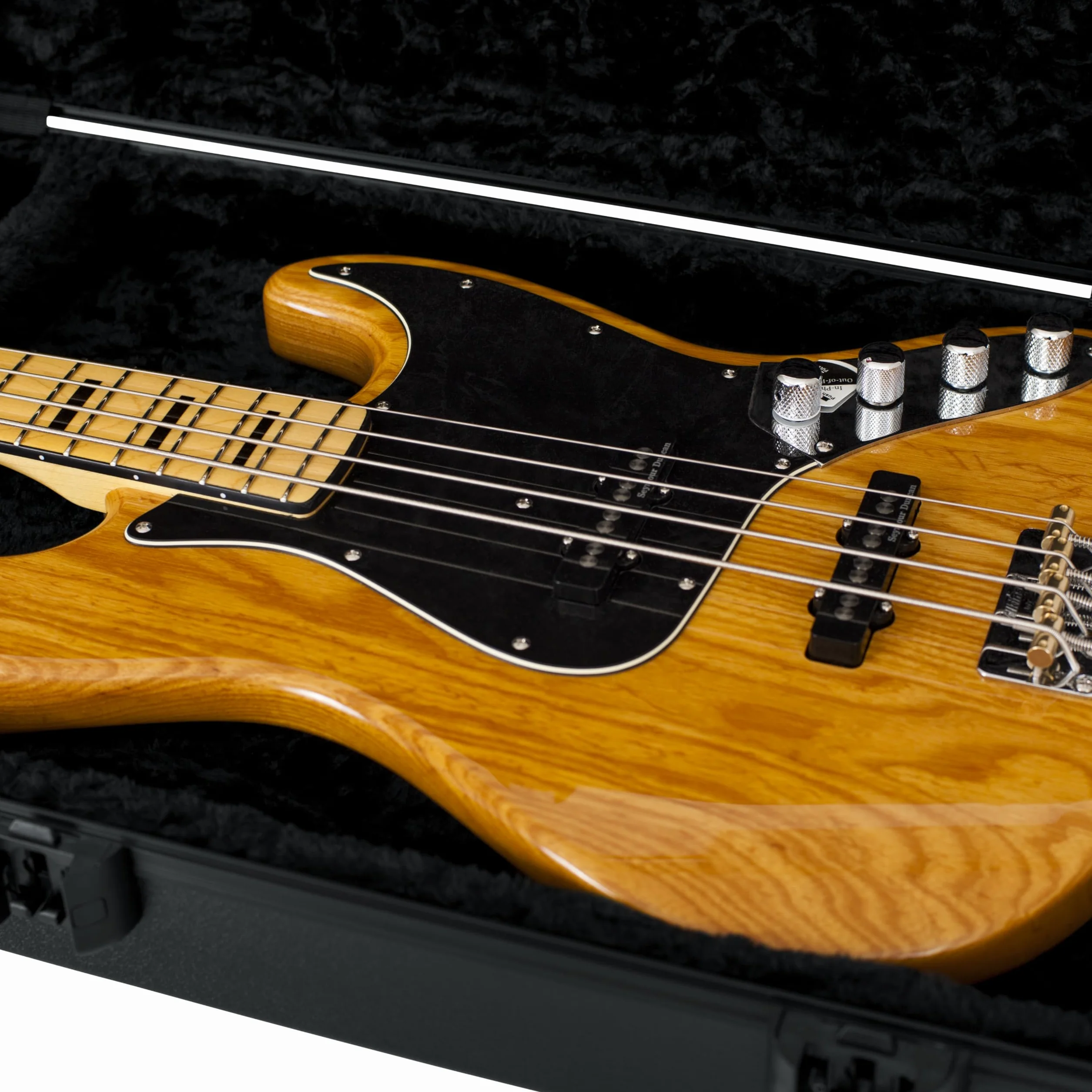Gator Cases Estuche Moldeado para Guitarra Bajo con Cierre Aprobado por la TSA; (GTSA-GTRBASS)