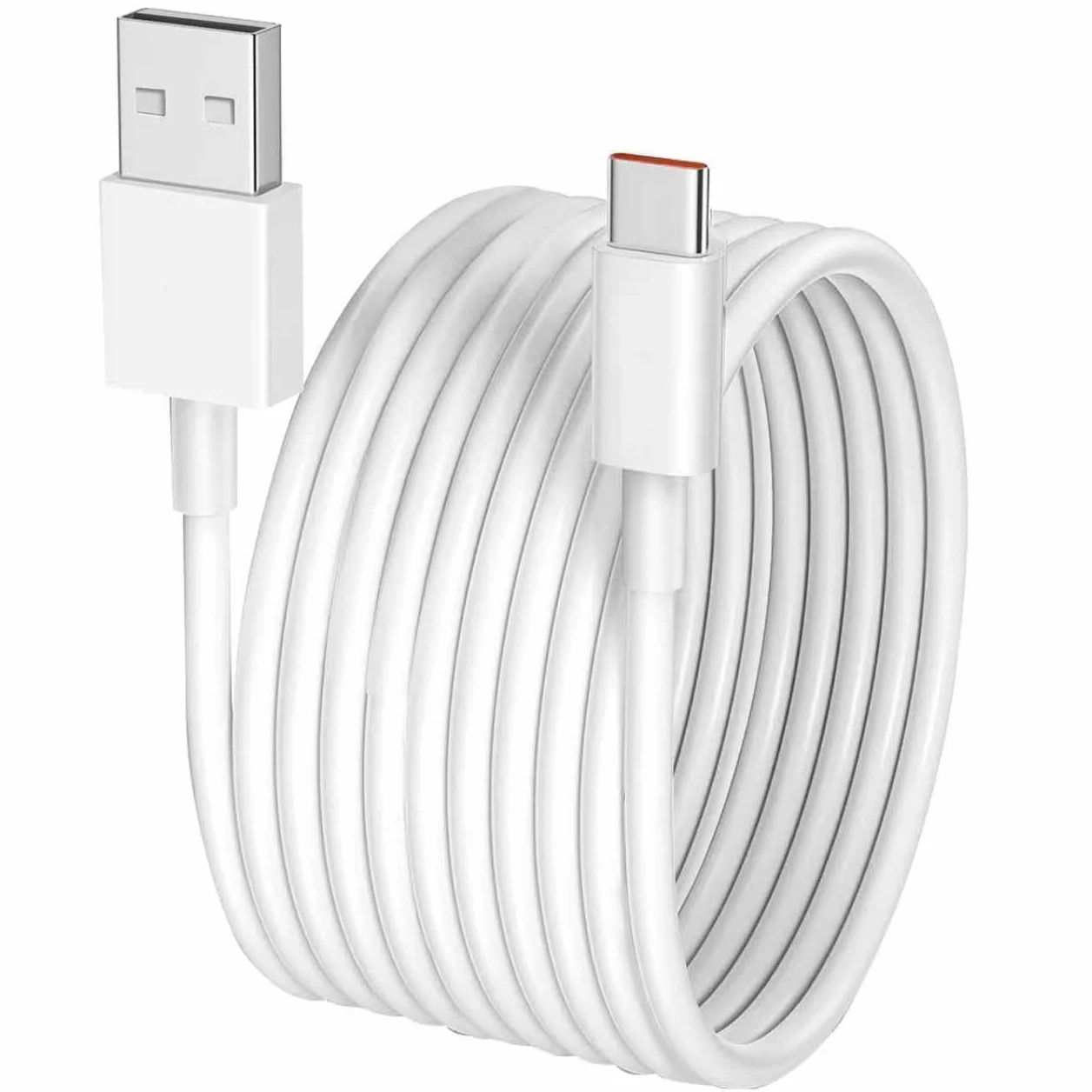 Cable de alimentación USB C 5M, USB A a Tipo C de extensión y sincronización para cámara de seguridad Mi 2K CCTV
