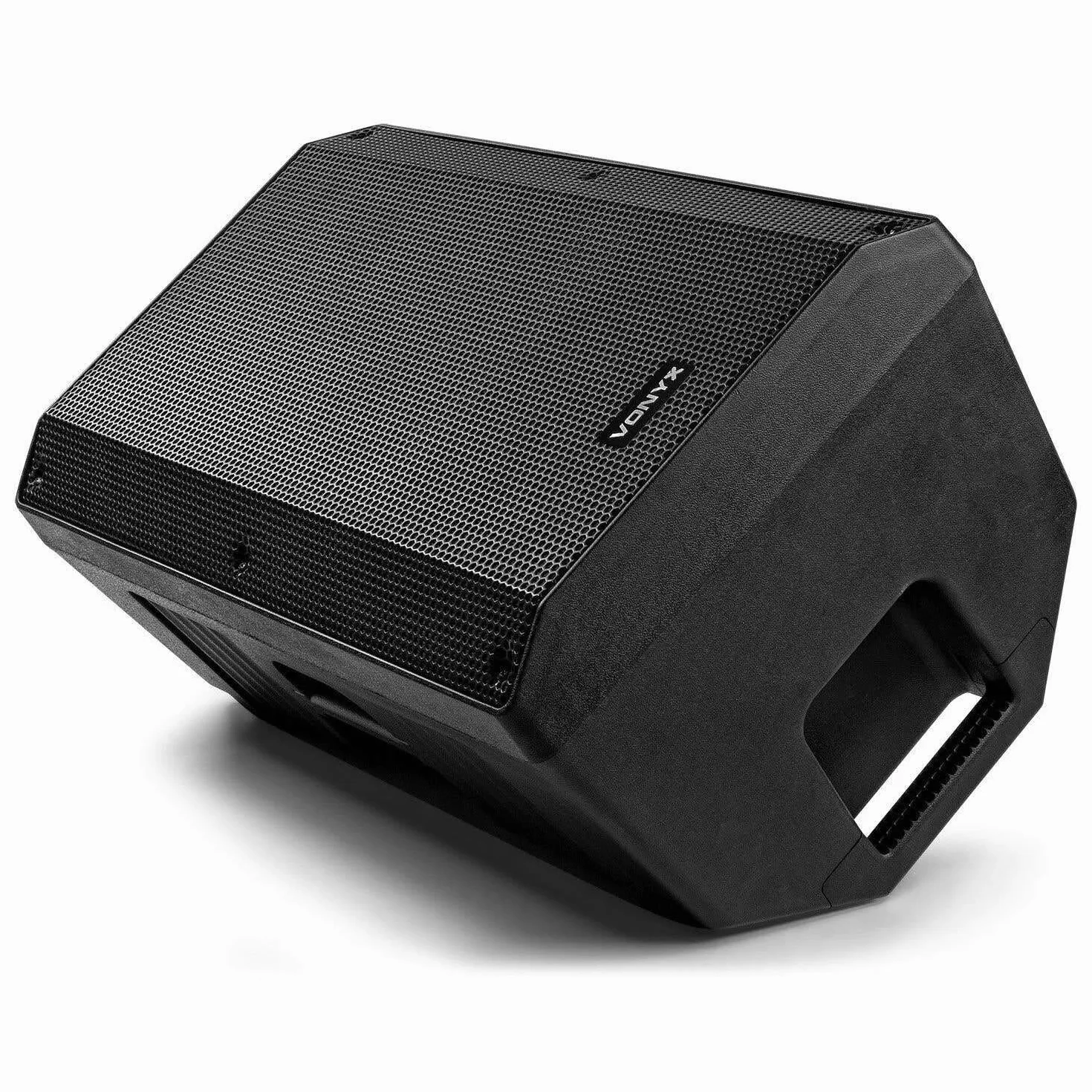 Vonyx VSA12 Altavoz Activo de 800 W biamplificado con woofer de 12" Entrada de micrófono y Guitarra, para música, Voz
