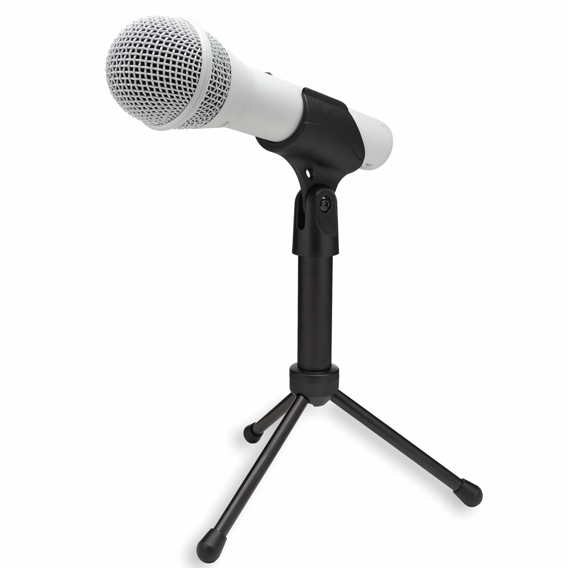 Samson Q2U Micrófono dinámico de mano USB y XLR con patrón polar cardioide para podcasting y transmisión en vivo (blanco)