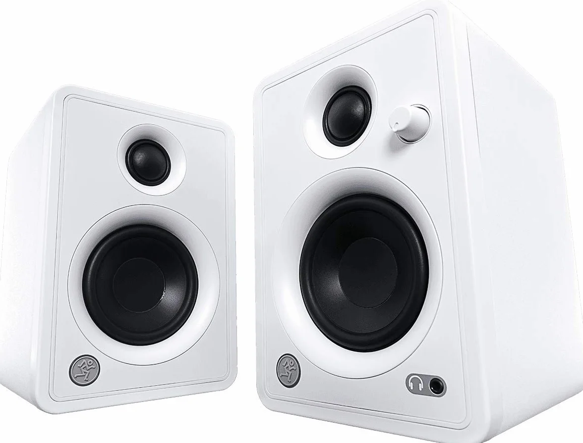 Mackie CR Active 50W 3" Altavoces de Monitorización Activos CR (Pareja) - Blanco Edición Limitada