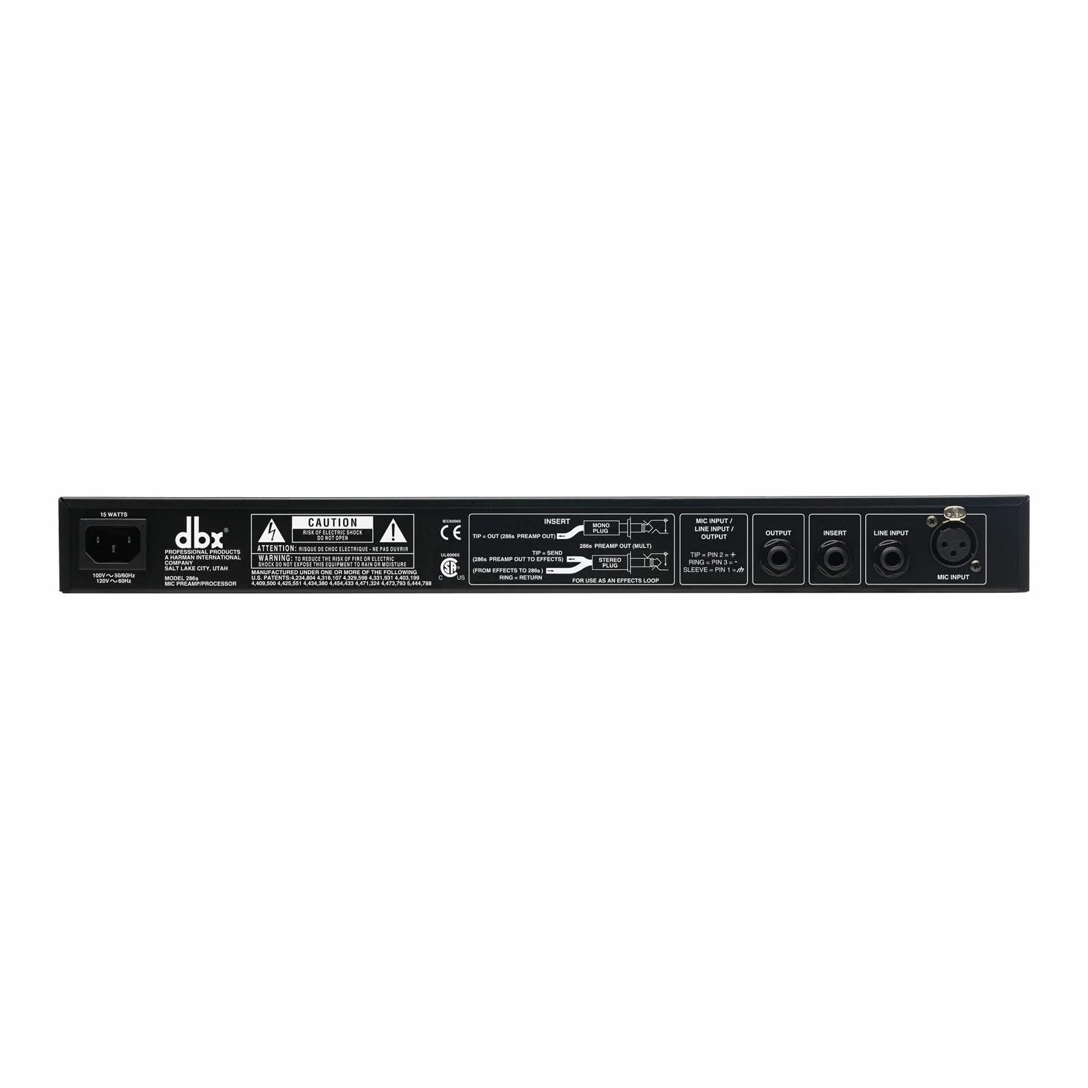 Dbx 286s - Procesador de Preamplificador de Micrófono