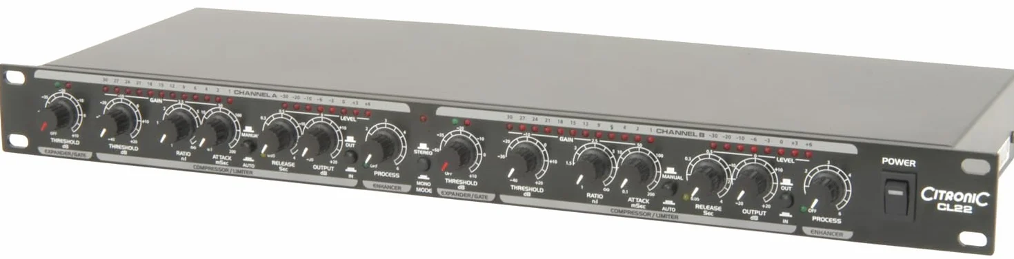 Best Price Square Compressor Stereo, Limitar/GATE CL22 by CITRONIC