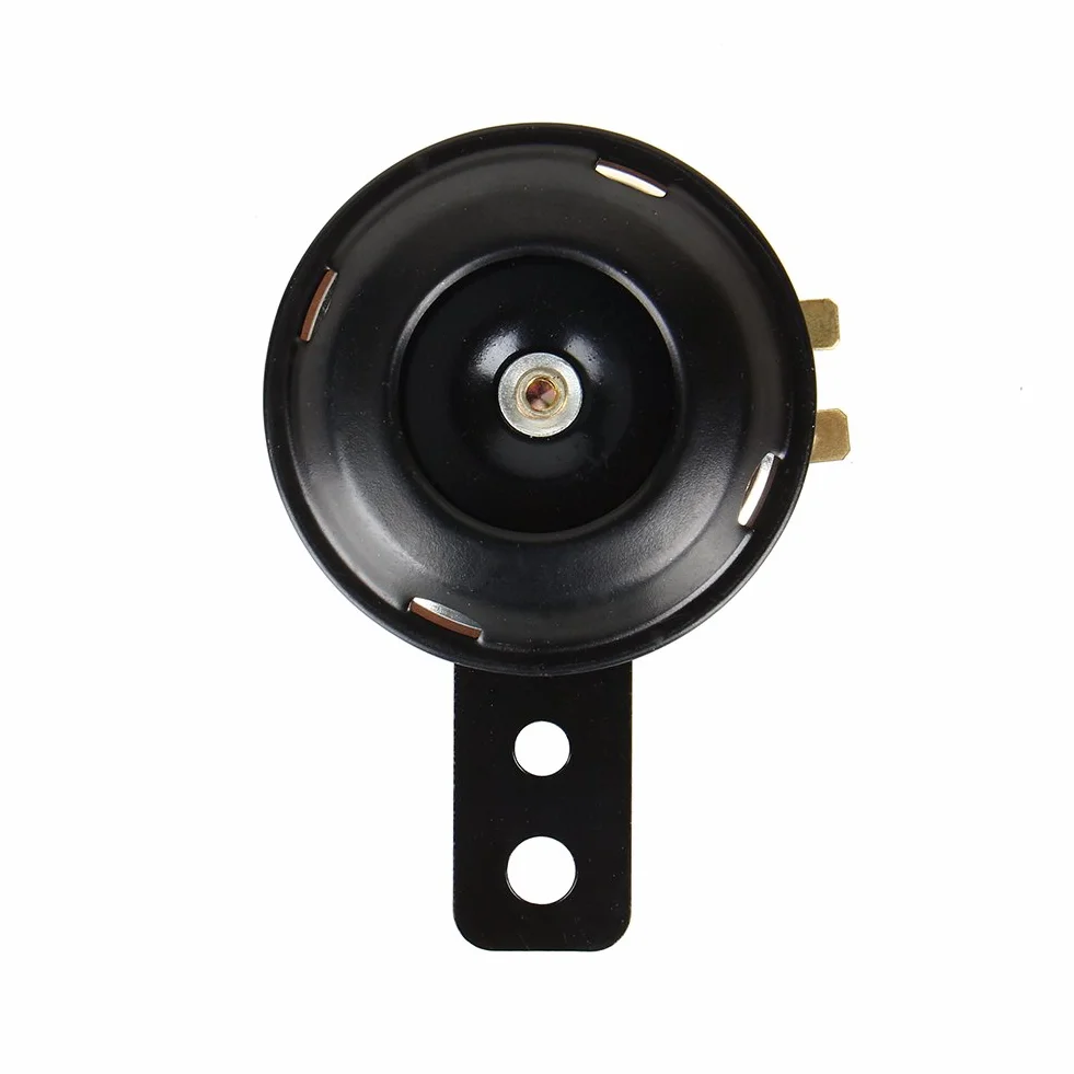 Altavoces de bocina 105db impermeables redondos 12V 1.5A universal para motocicleta coche scooter kit fuerte negro altavoz de cuerno alto