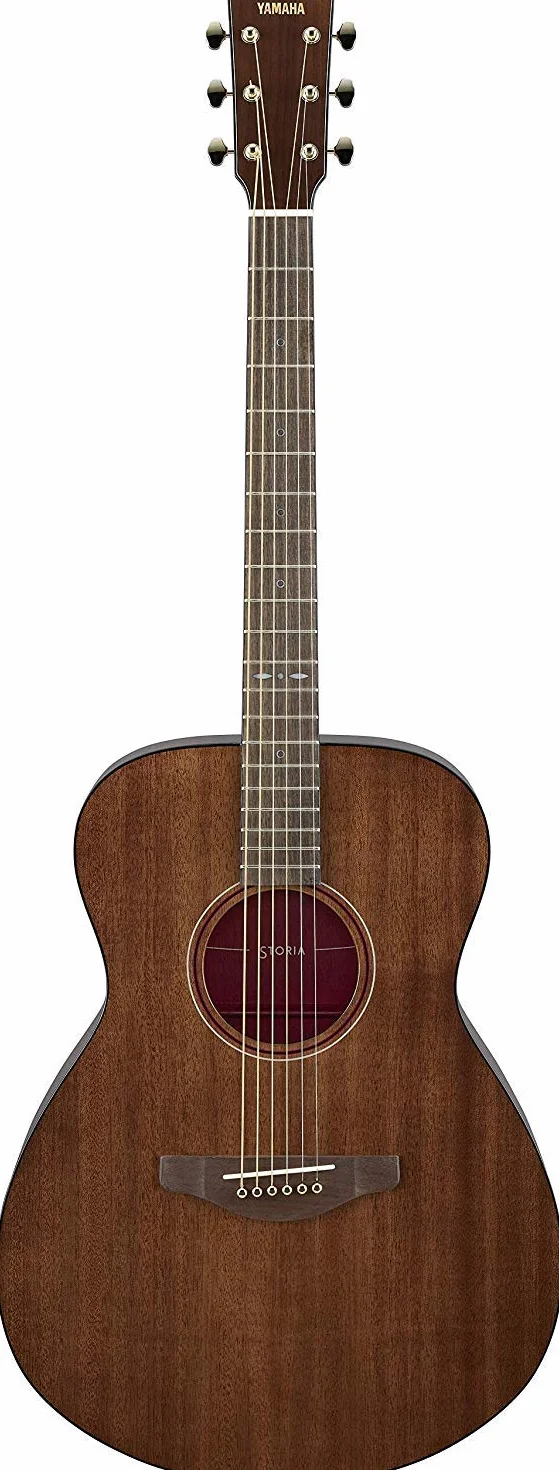 Yamaha STORIA III Guitarra Western electroacústica con un sonido envolvente para adultos, hecha de madera 4/4, color marrón chocolate