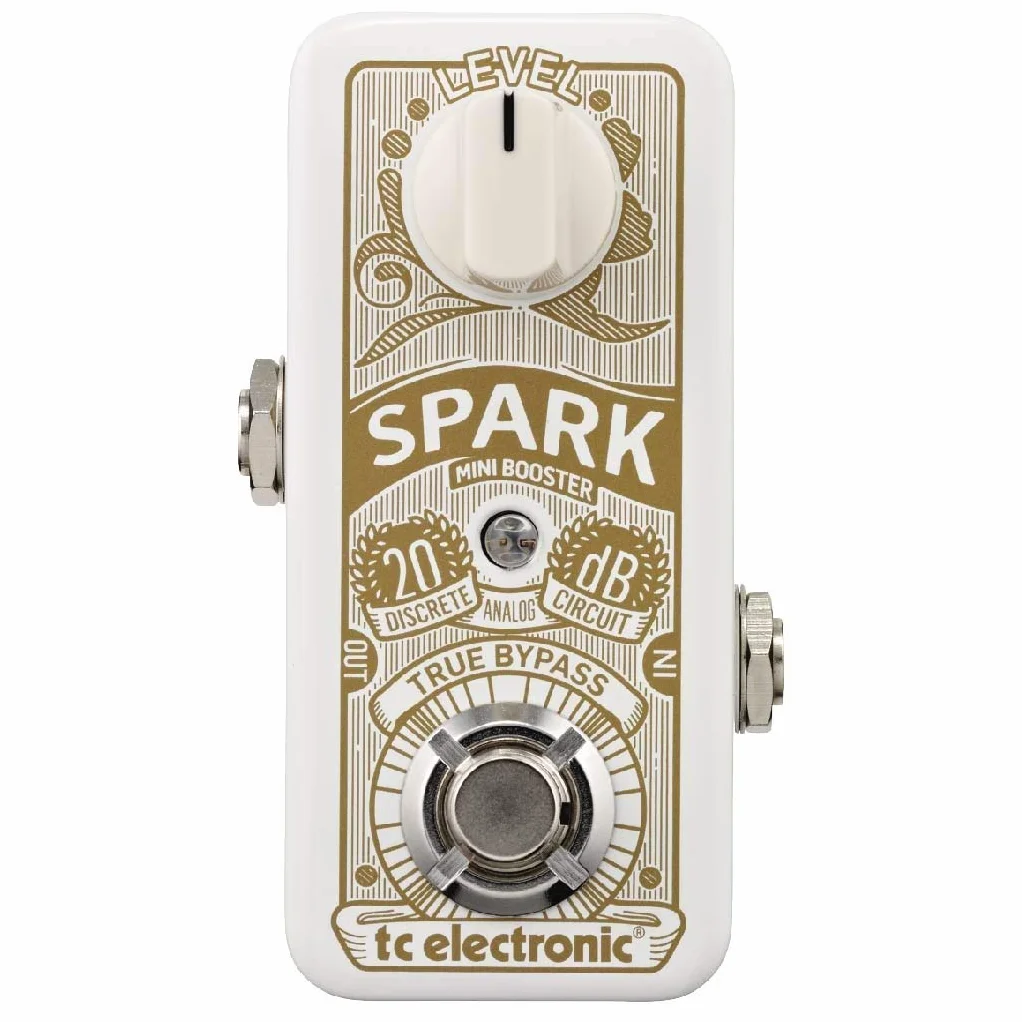 TC Electronic SPARK MINI BOOSTER Pedal de refuerzo ultracompacto con conmutación PrimeTime y diseño completamente analógico