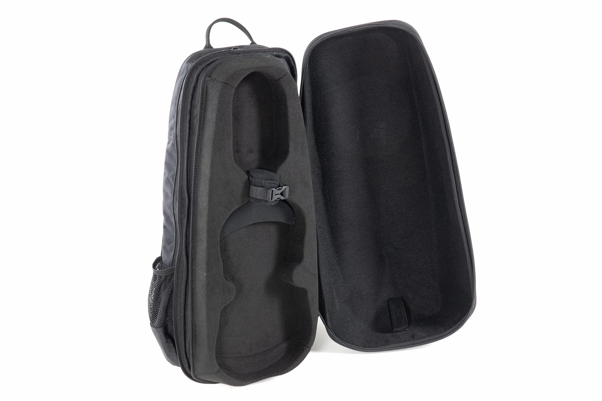 GEWA Space Bag Titanium con estuche para arco - Estuche/mochila para violín de 4/4-3/4 - Tapa exterior de policarbonato - Parte trasera ergonómica - Compartimentos para accesorios