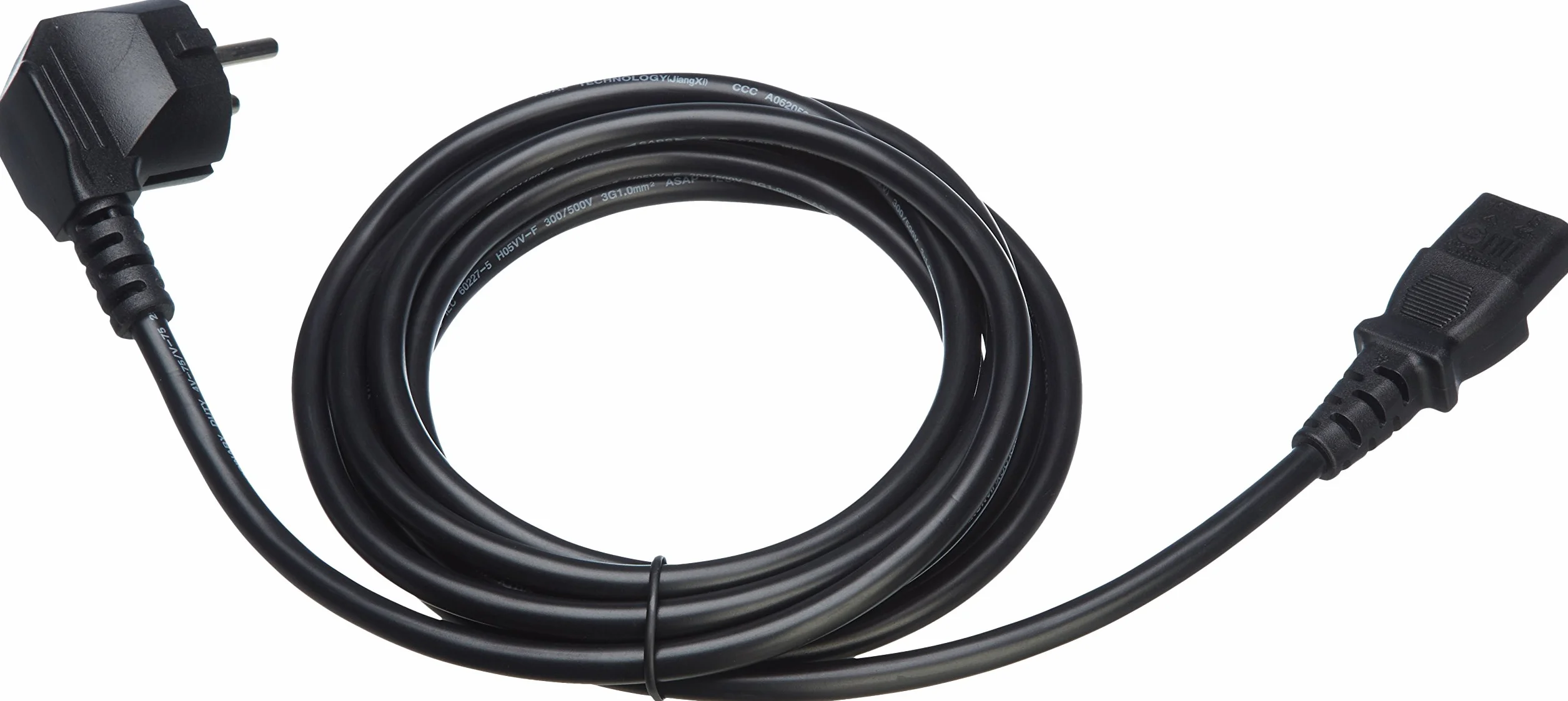 Amazon Basics cable de alimentación 3 m negro