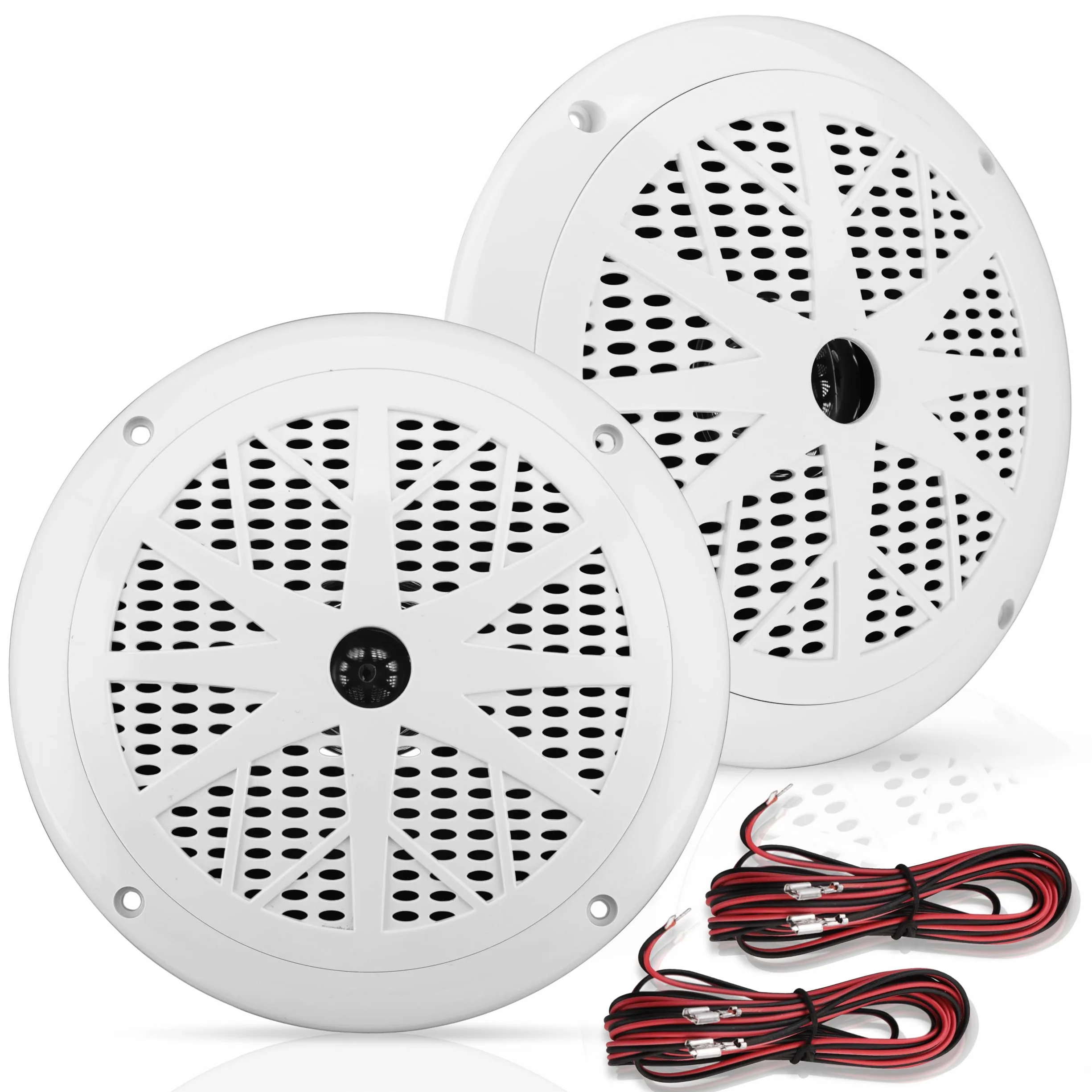 Pyle Altavoces Marinos 6.5" 120W Estéreo Impermeables Exteriores